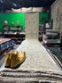 Miriam Maisel 2.6x13.9 Beige Hand-Knotted Oushak Runner