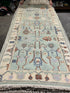 Sedona Carvajal 2.6x8 Lght Green Hand-Knotted Oushak Runner