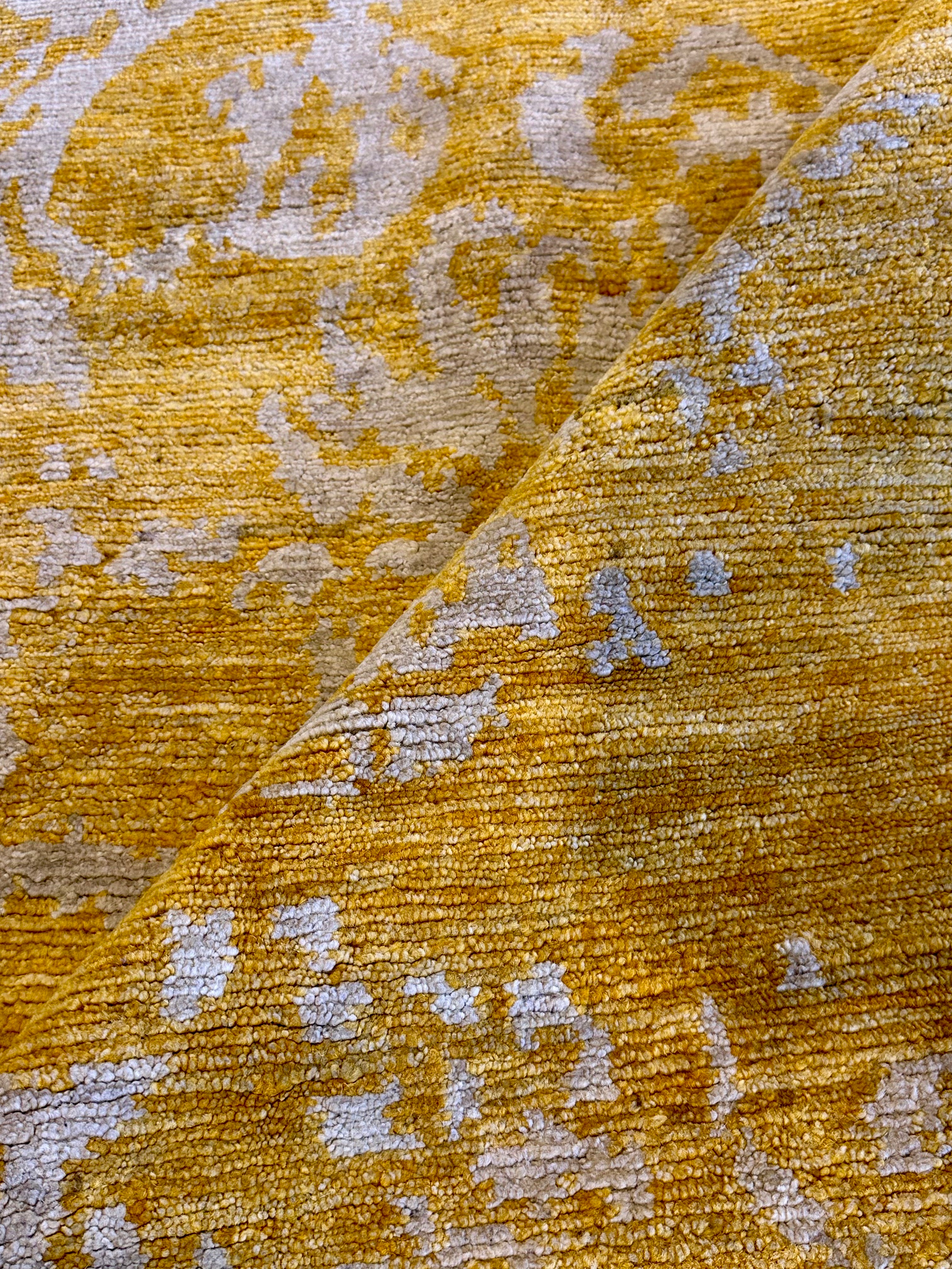 Alexander Shunnarah 10x14 Yellow Grunge PW Yellow Tibetan Rug