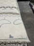 Noah Weissman 2.9x5.9 Cream Hand-Knotted Moroccan Style Runner
