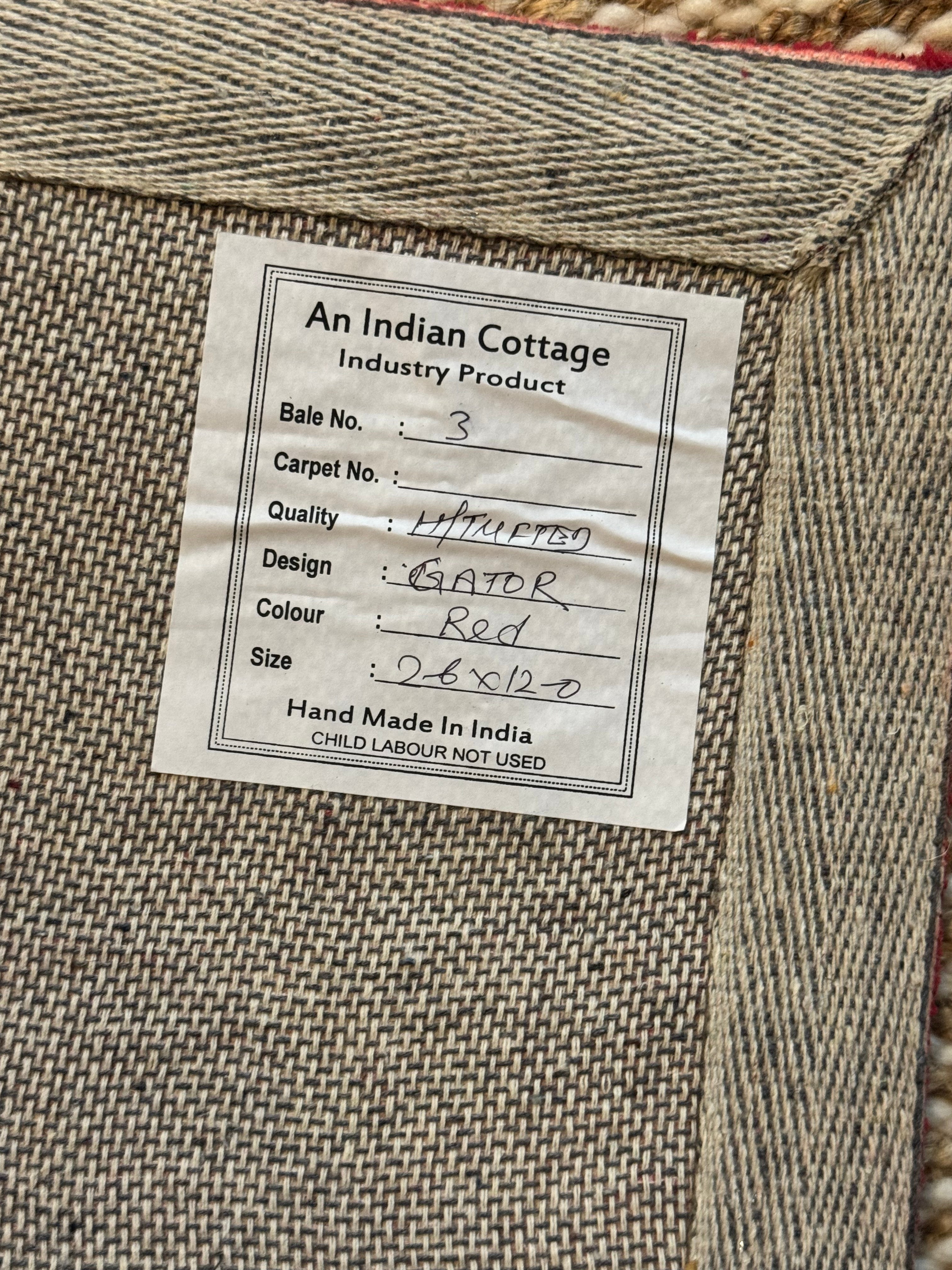 Gator 2.6x12 Runner Hand-Tufted Rug