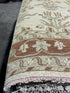 Penny Pann 3x9.6 Beige Hand-Knotted Oushak Runner