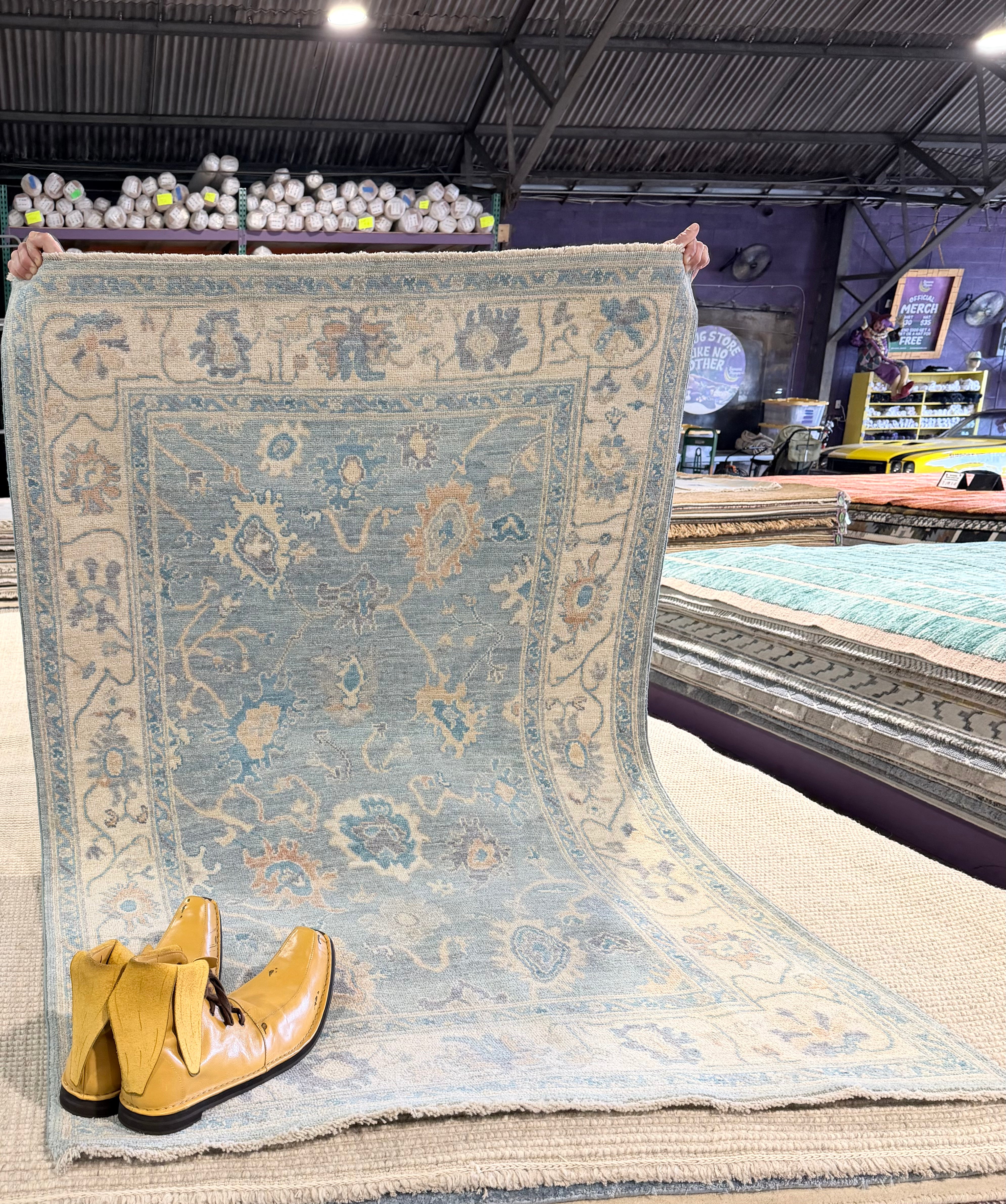 Anastasia Lubline 4x5.11 Blue Afghani Oushak