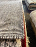 Easterling 5x7.6 Hand-Woven Durrie Ivory and Light Grey