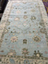 Linette McCown 4x6 Light Blue Hand-Knotted Oushak Rug