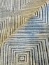 Daniil Strakhov 10x14 Hand-Knotted Modern Rug Ivory and Grey High-Low