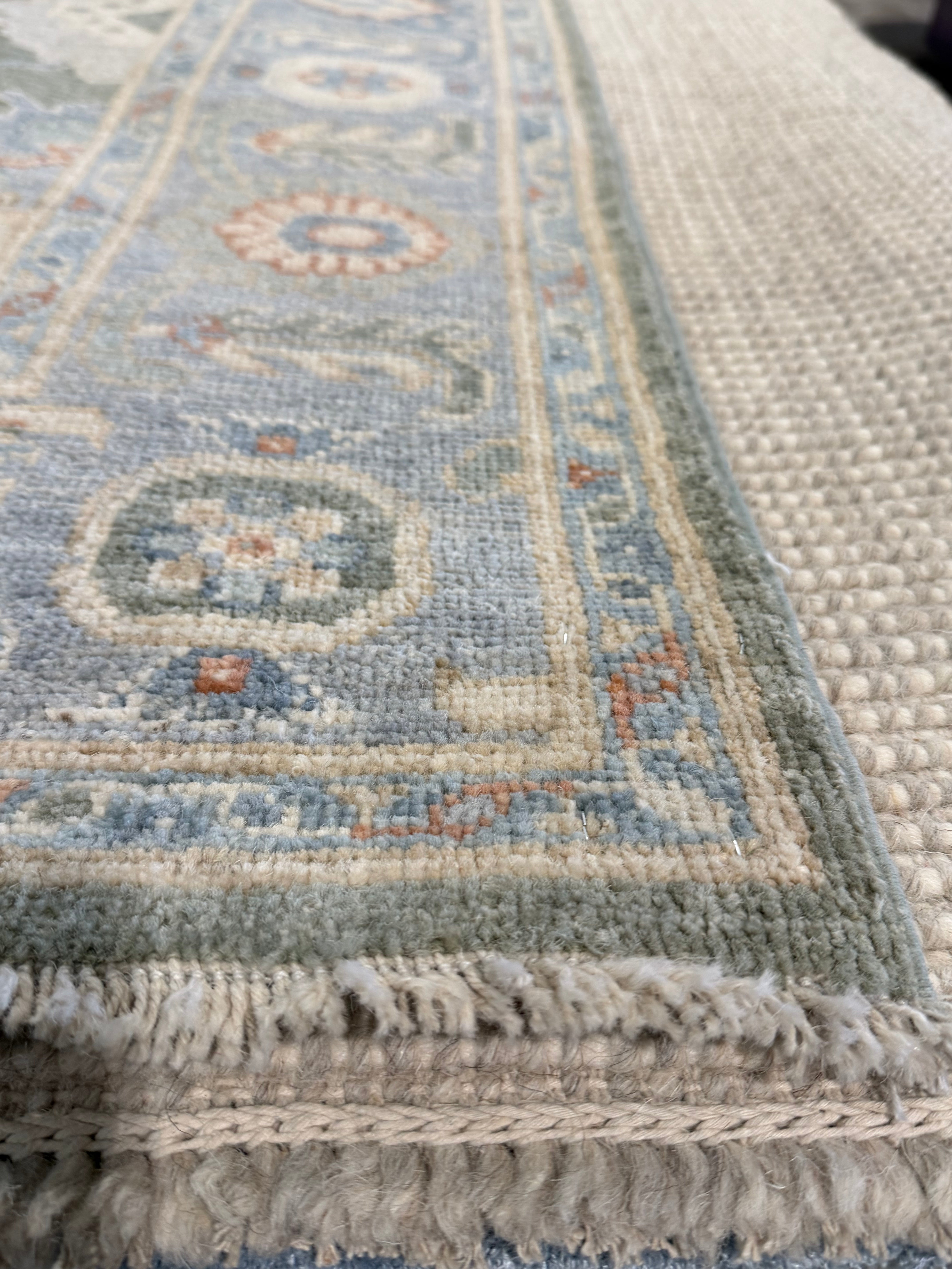 Anna Yuan 5x6.6 Green Afghani Oushak