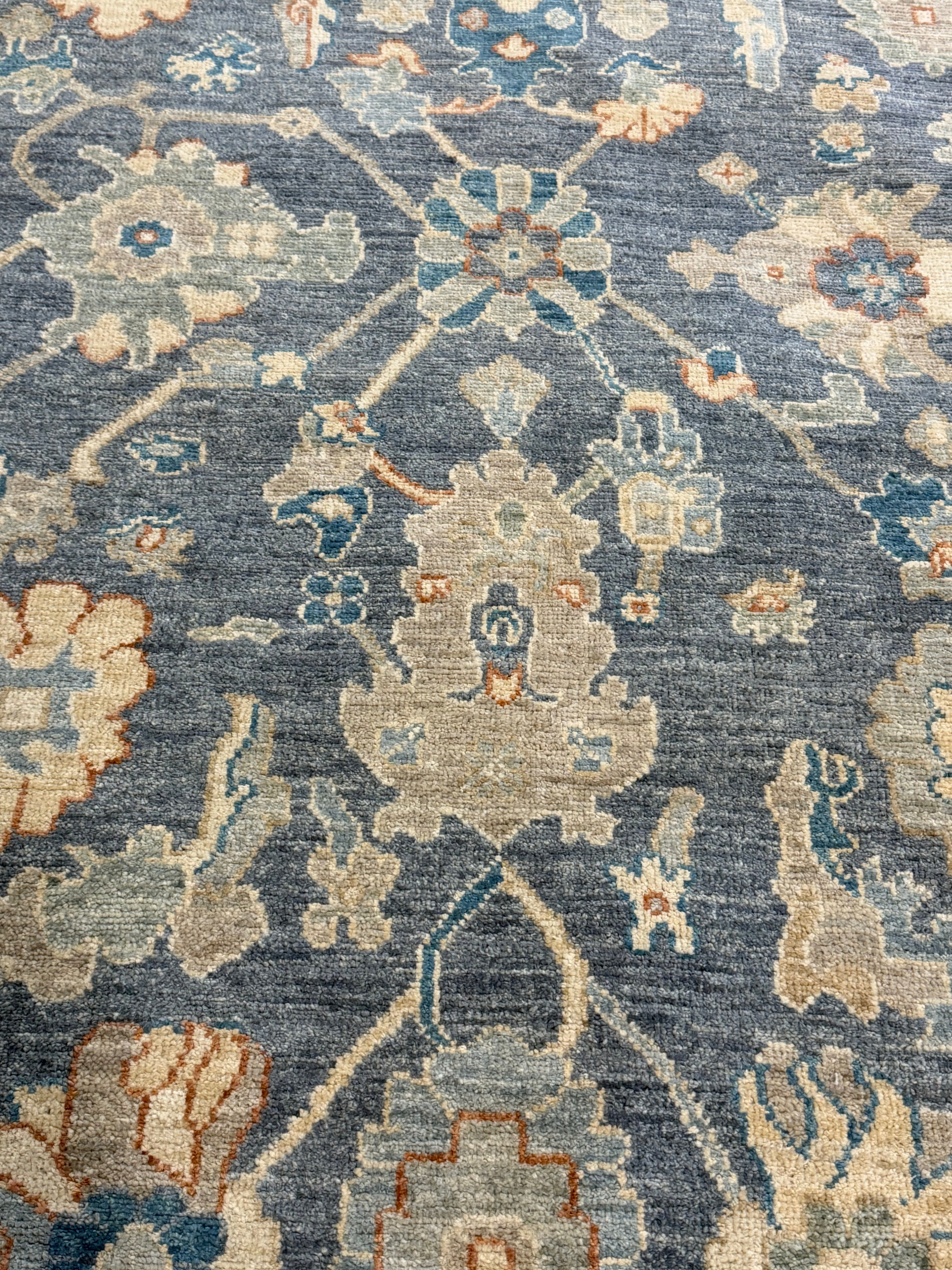 Ashley Usery 4.11x6.7 Blue Afghani Oushak