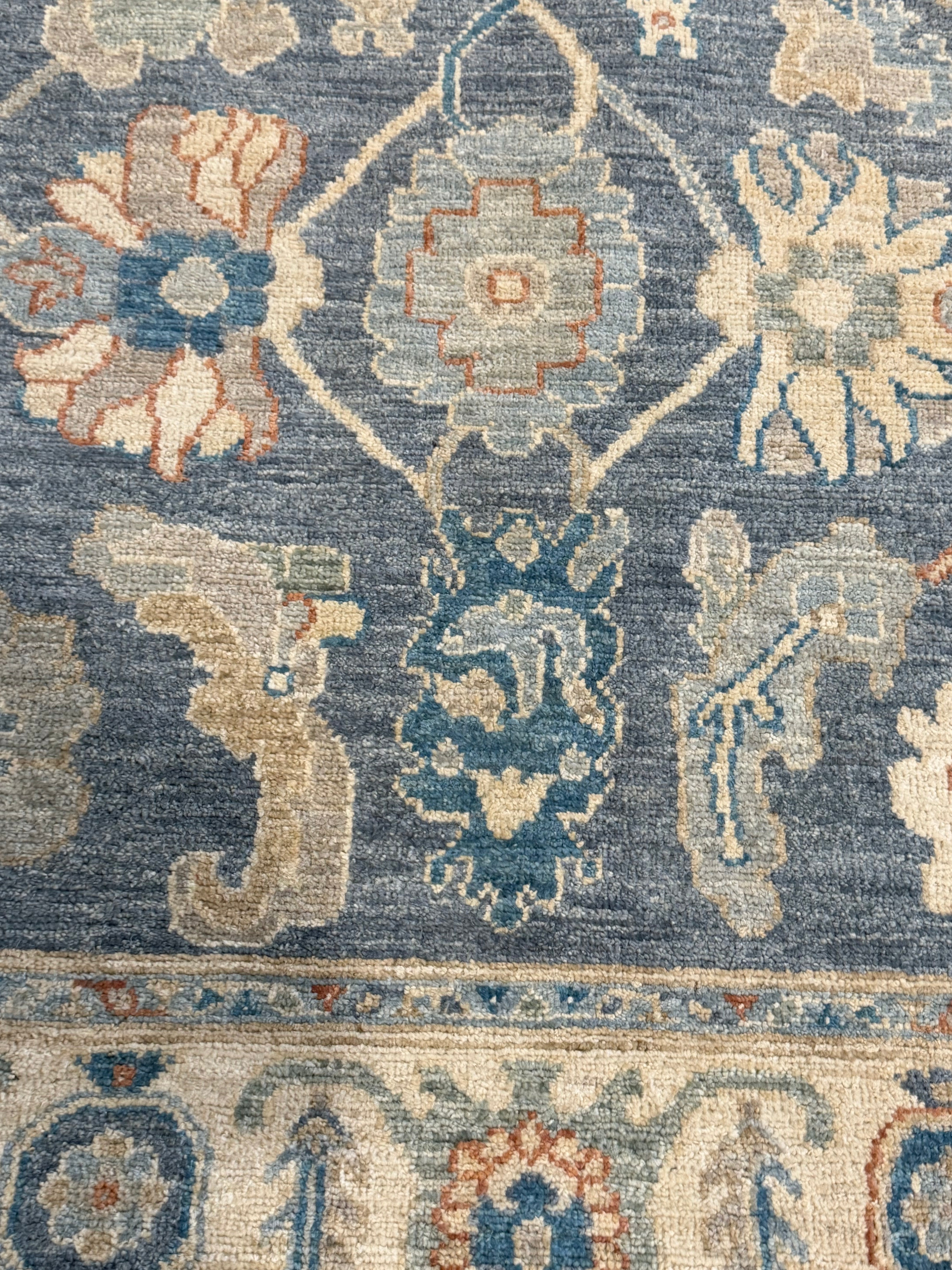 Ashley Usery 4.11x6.7 Blue Afghani Oushak