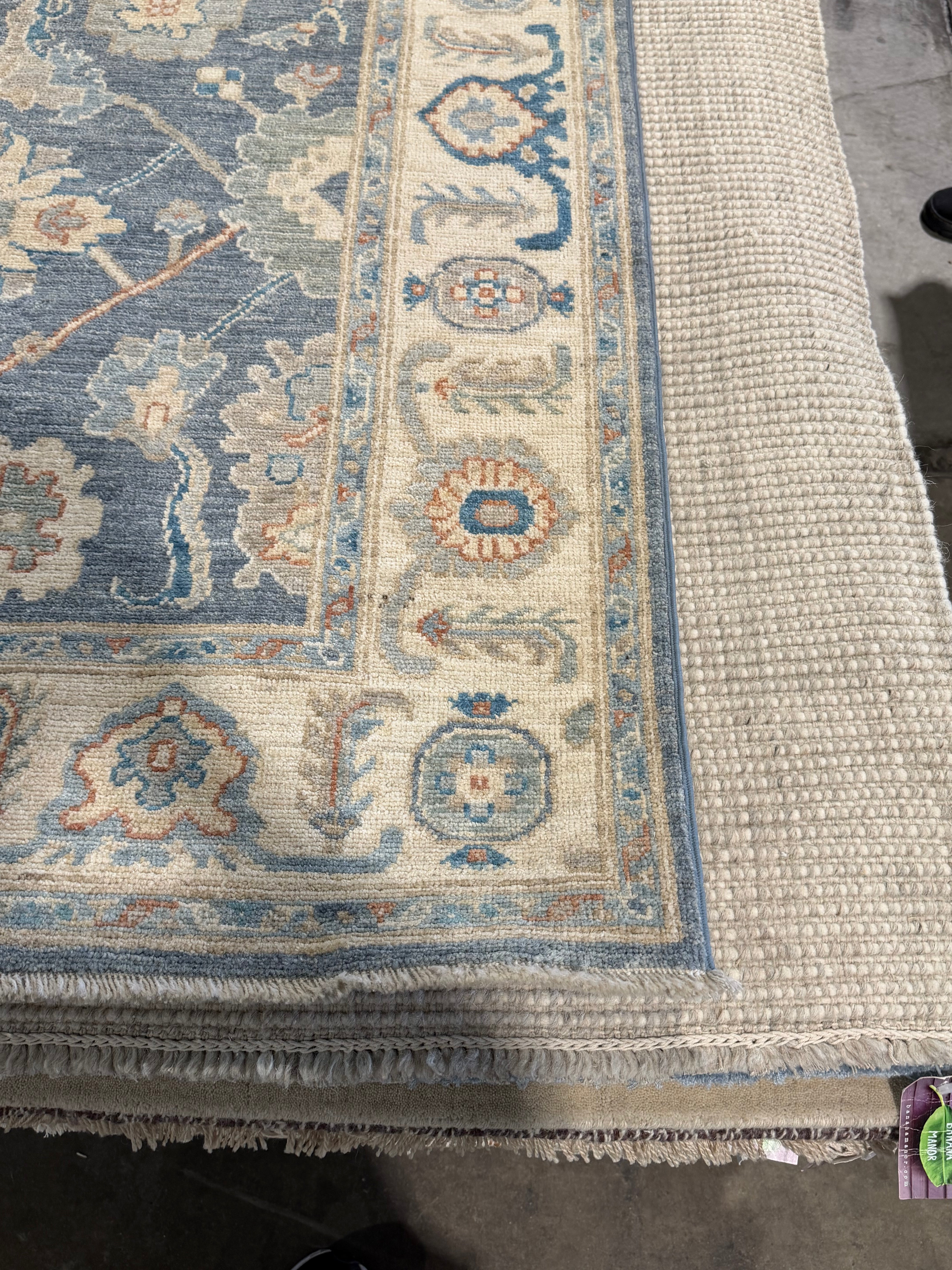 Ashley Usery 4.11x6.7 Blue Afghani Oushak