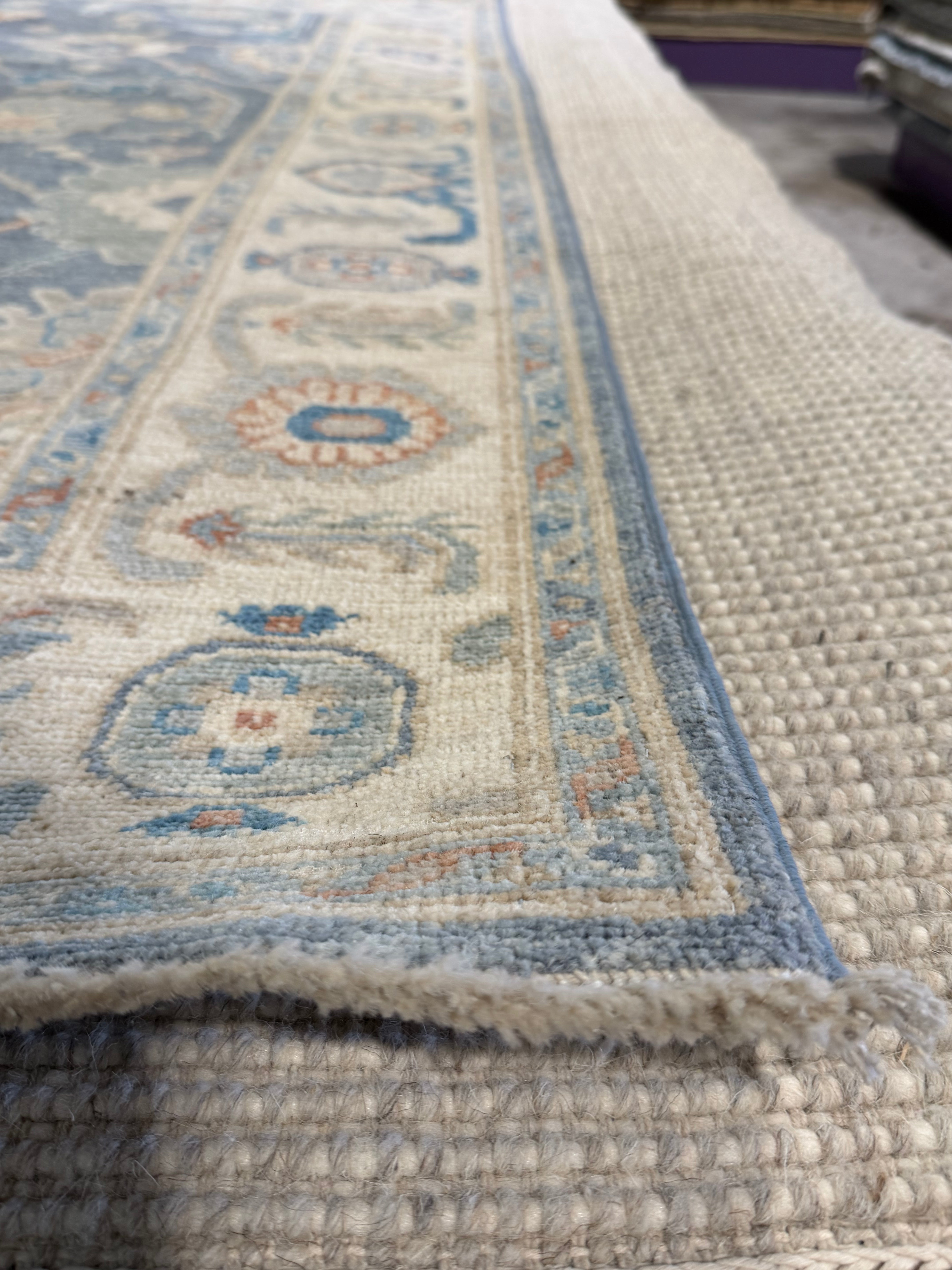 Ashley Usery 4.11x6.7 Blue Afghani Oushak