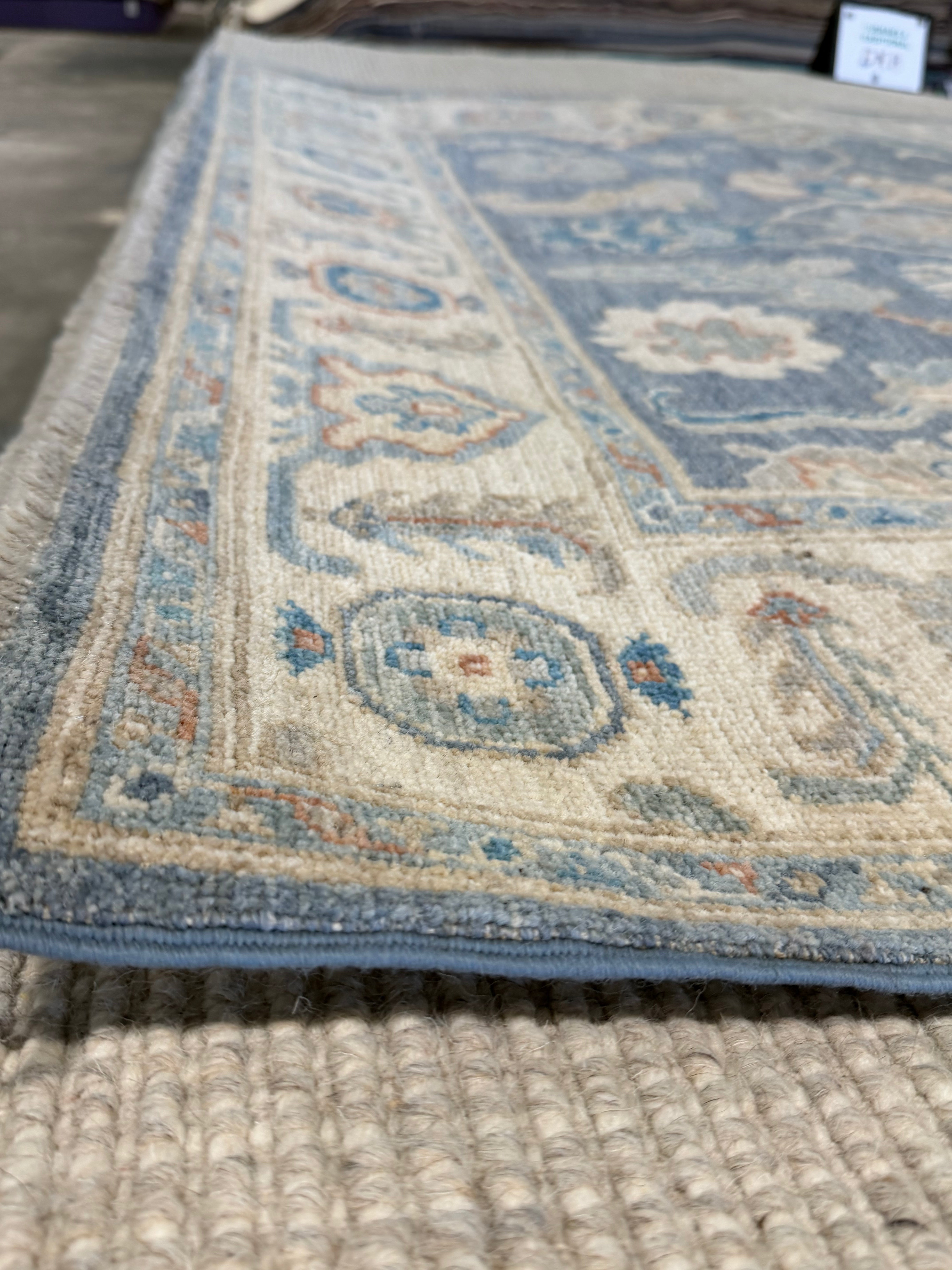 Ashley Usery 4.11x6.7 Blue Afghani Oushak