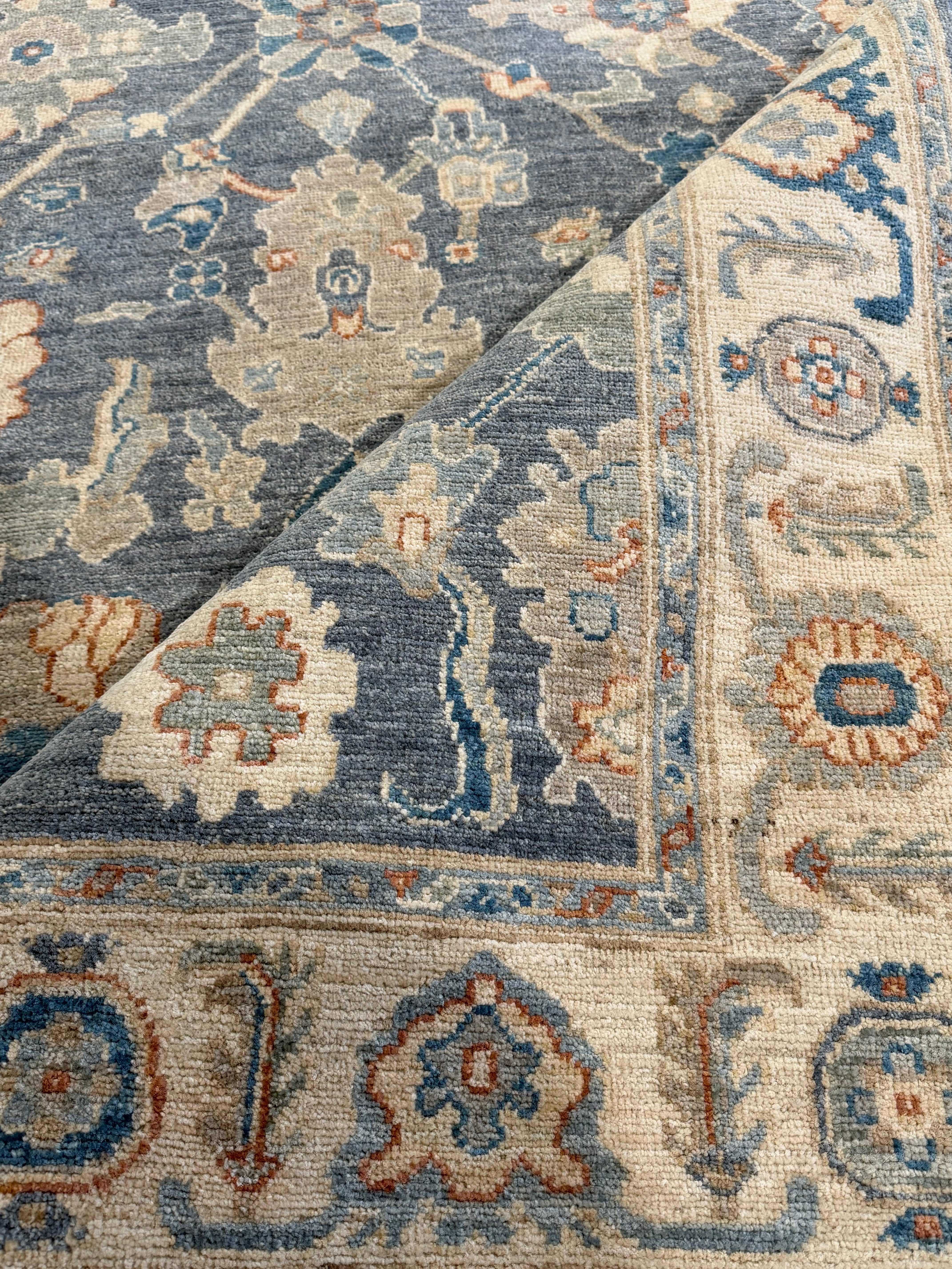 Ashley Usery 4.11x6.7 Blue Afghani Oushak