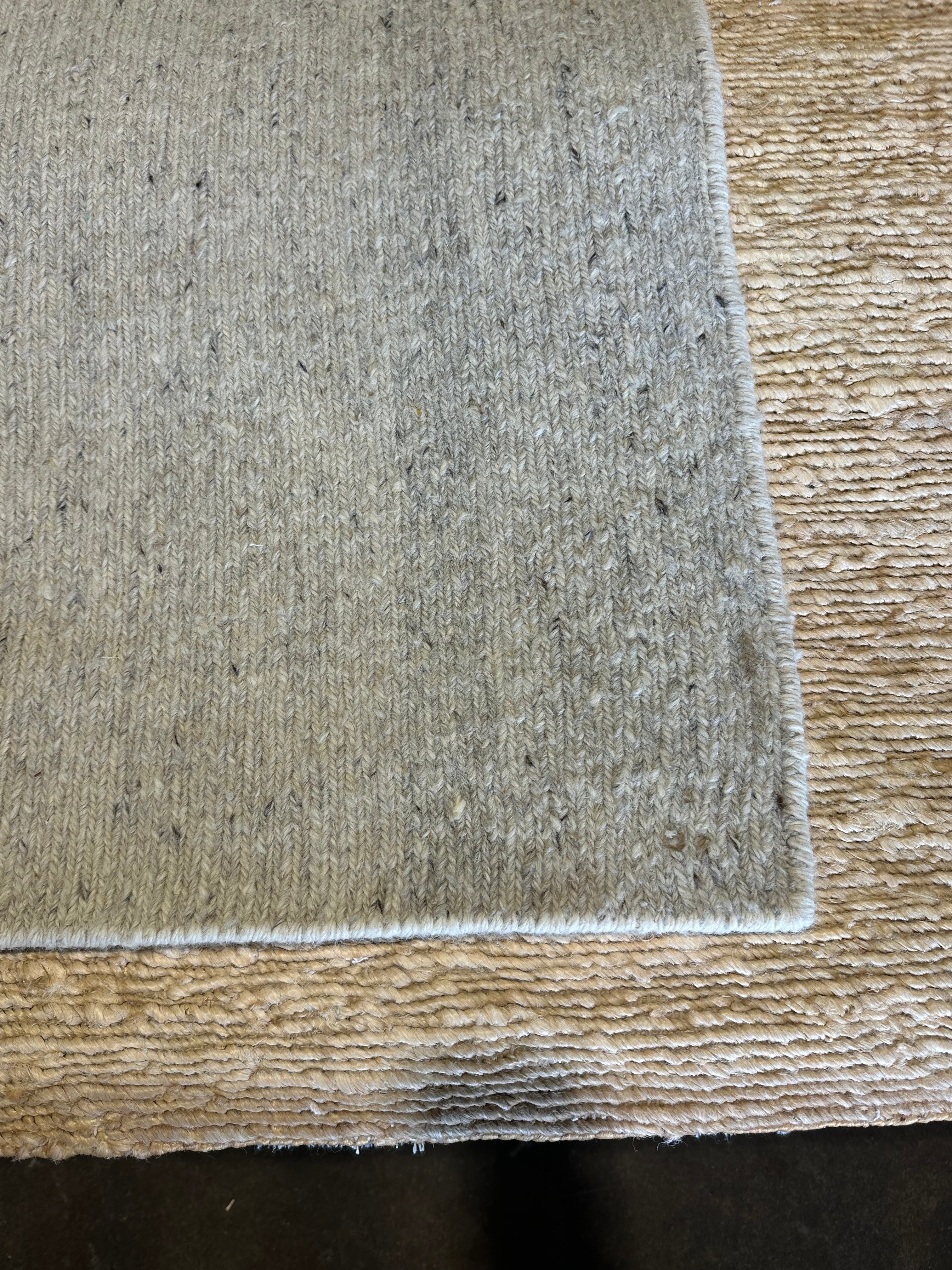 Jourdan Epstein 3x13.9 Cream Hand-Knotted Modern Style Runner