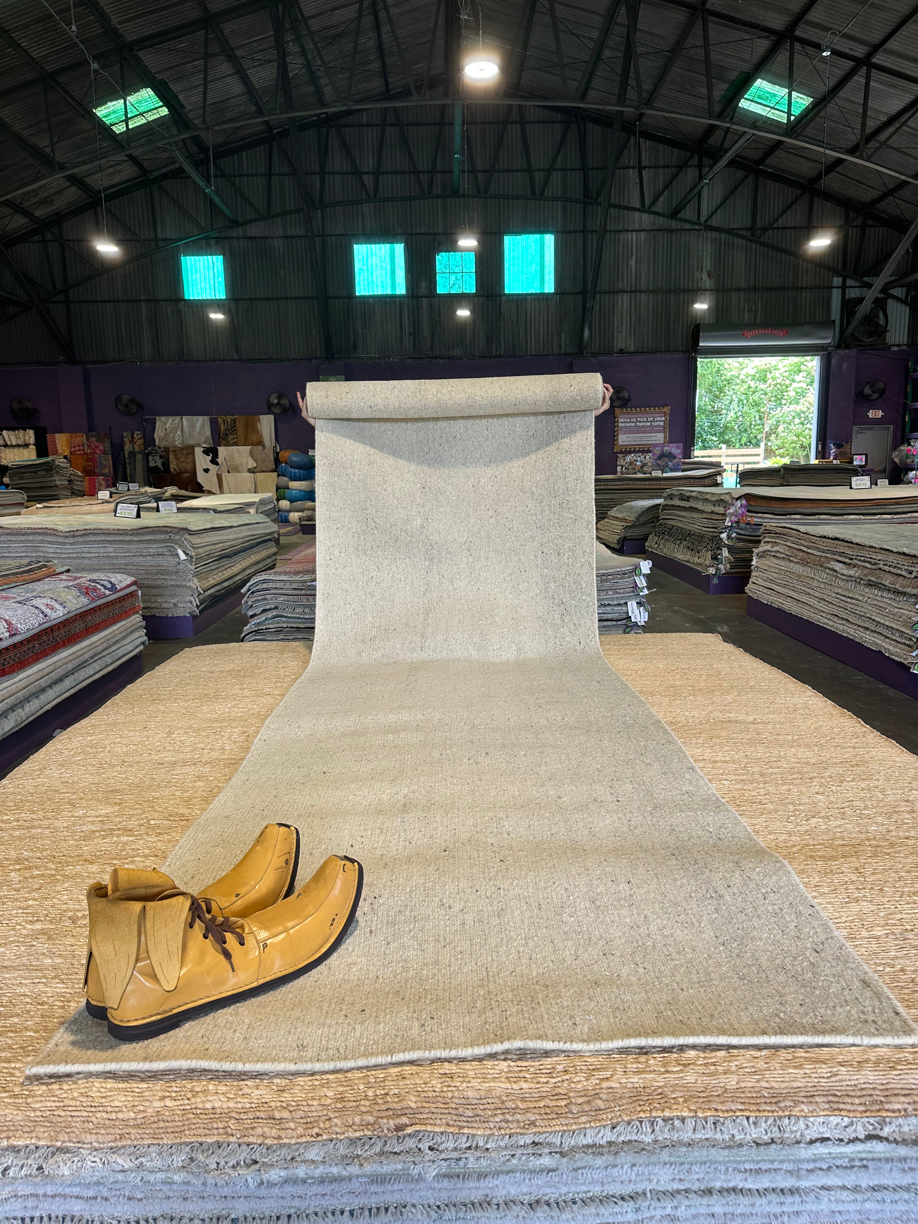 Jourdan Epstein 3x13.9 Cream Hand-Knotted Modern Style Runner