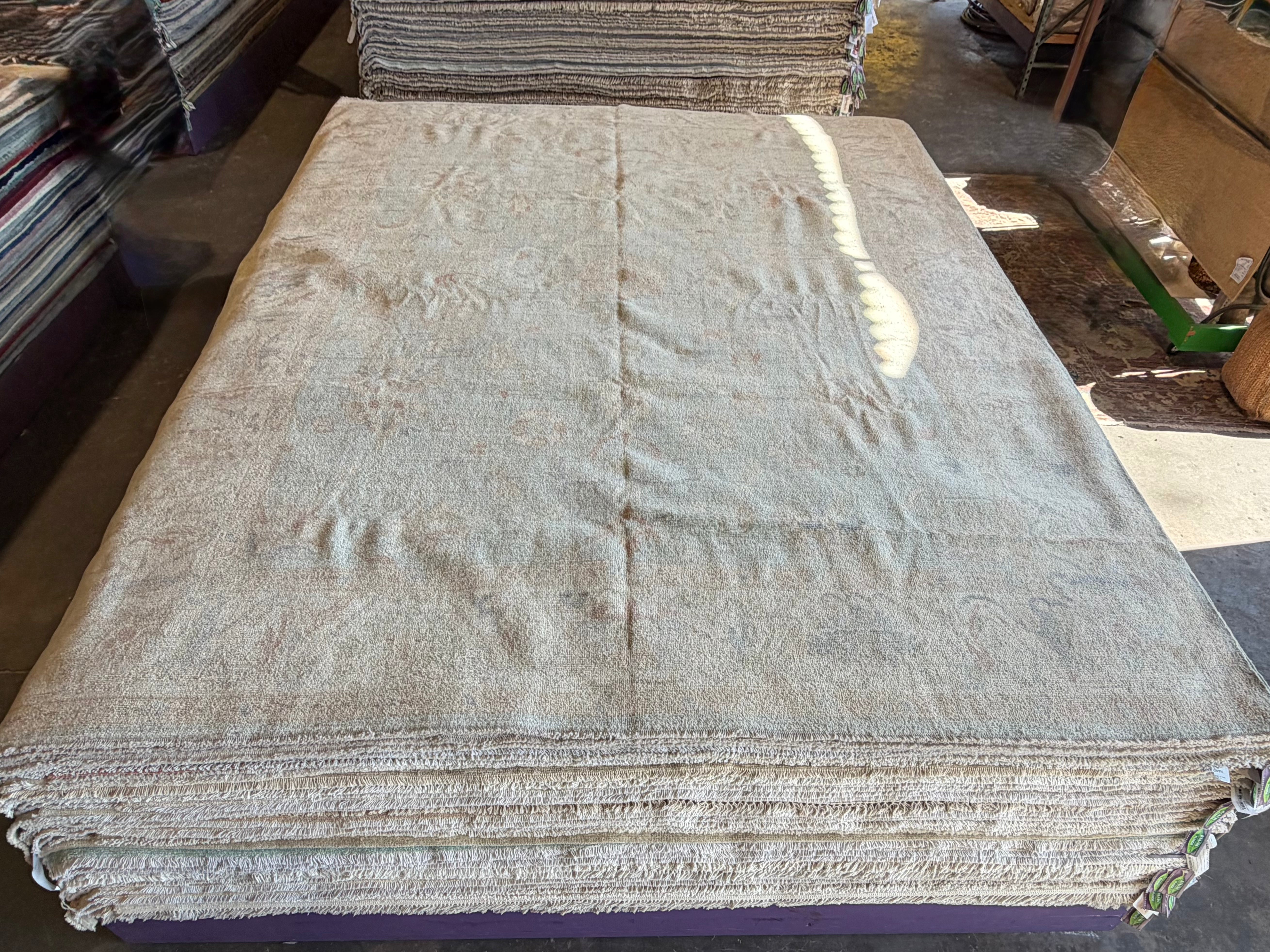 Kylie Schuelke 9.2x11.10 Blue Afghani Whitewashed Oushak