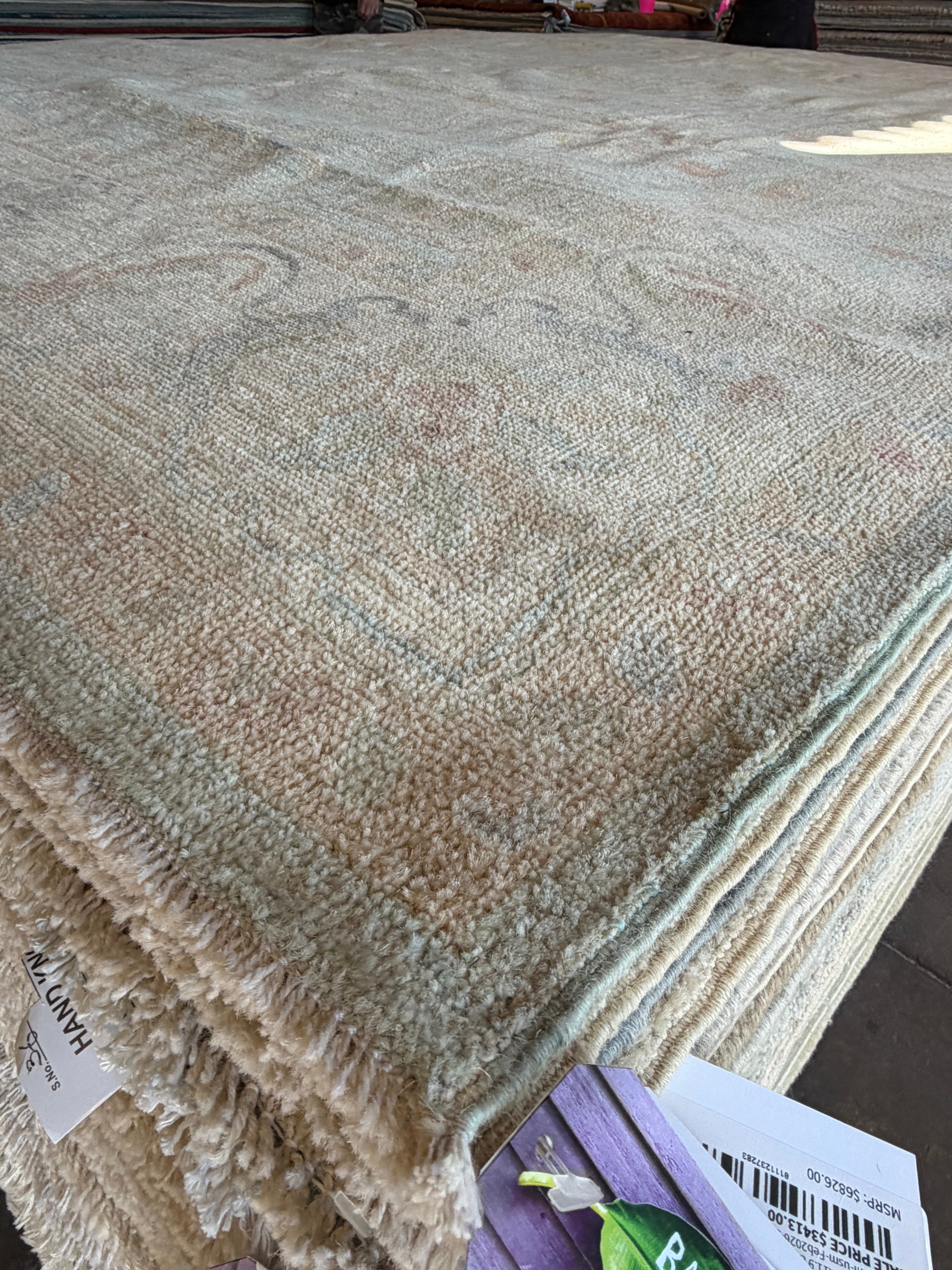 Kylie Schuelke 9.2x11.10 Blue Afghani Whitewashed Oushak