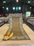 Brenda Leap 3.6x8 Brown Hand-Knotted Oushak Runner