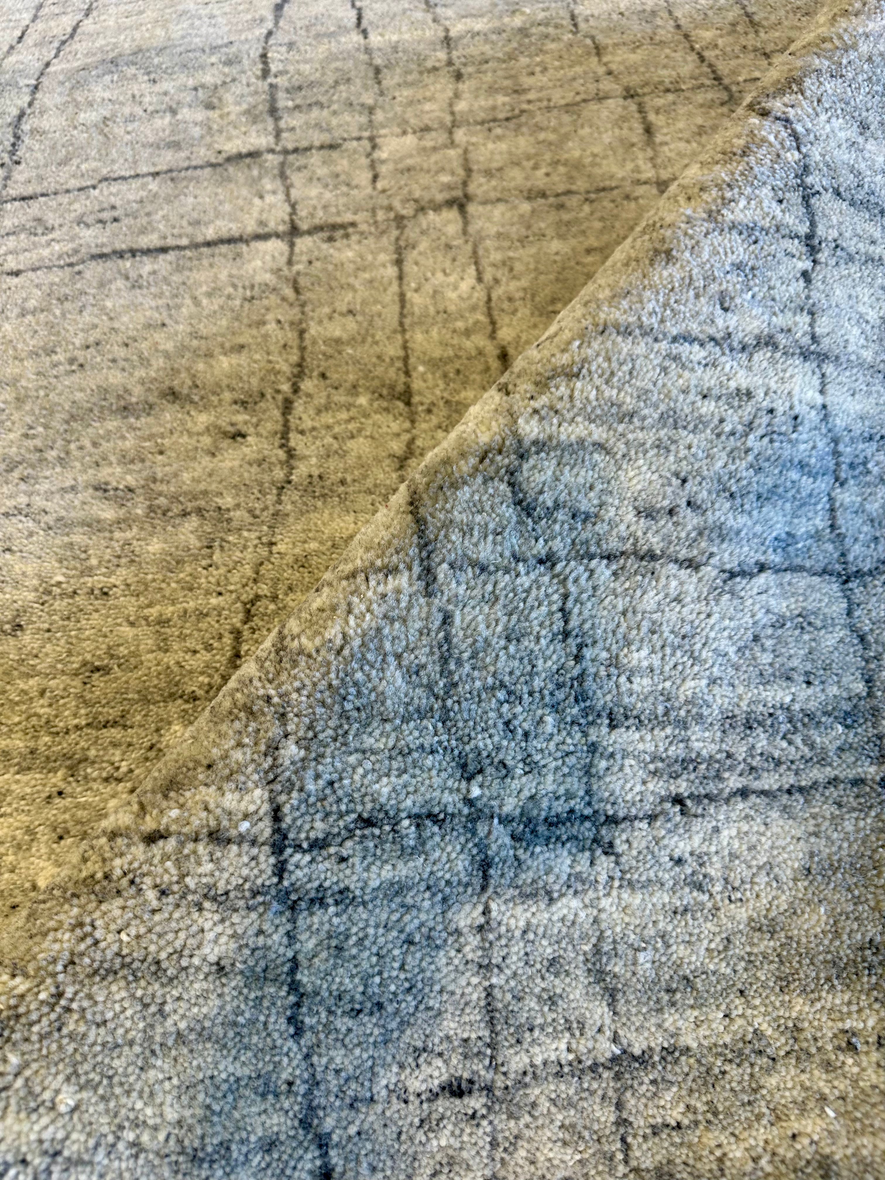 Juan Pablo 10.3x14 Hand-Knotted Modern Grey