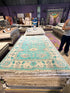 Tari Segal 4x6 Light Blue Hand-Knotted Oushak Rug