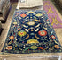 Josephine Breytspraak 4x6 Blue Hand-Knotted Oushak Rug