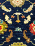 Josephine Breytspraak 4x6 Blue Hand-Knotted Oushak Rug