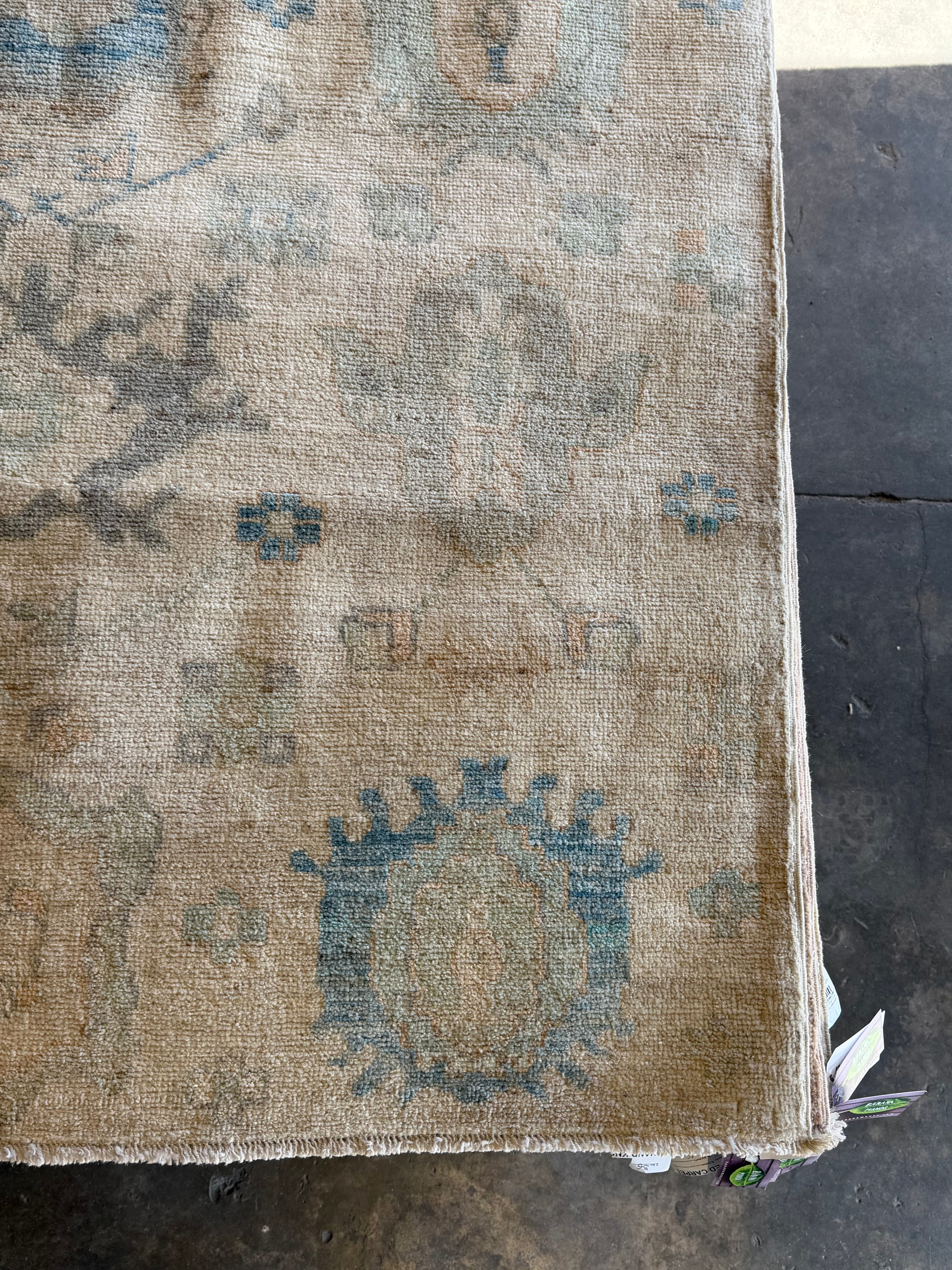 Kaylen Johnson 8.9x12.2 Beige Afghani Whitewashed Oushak