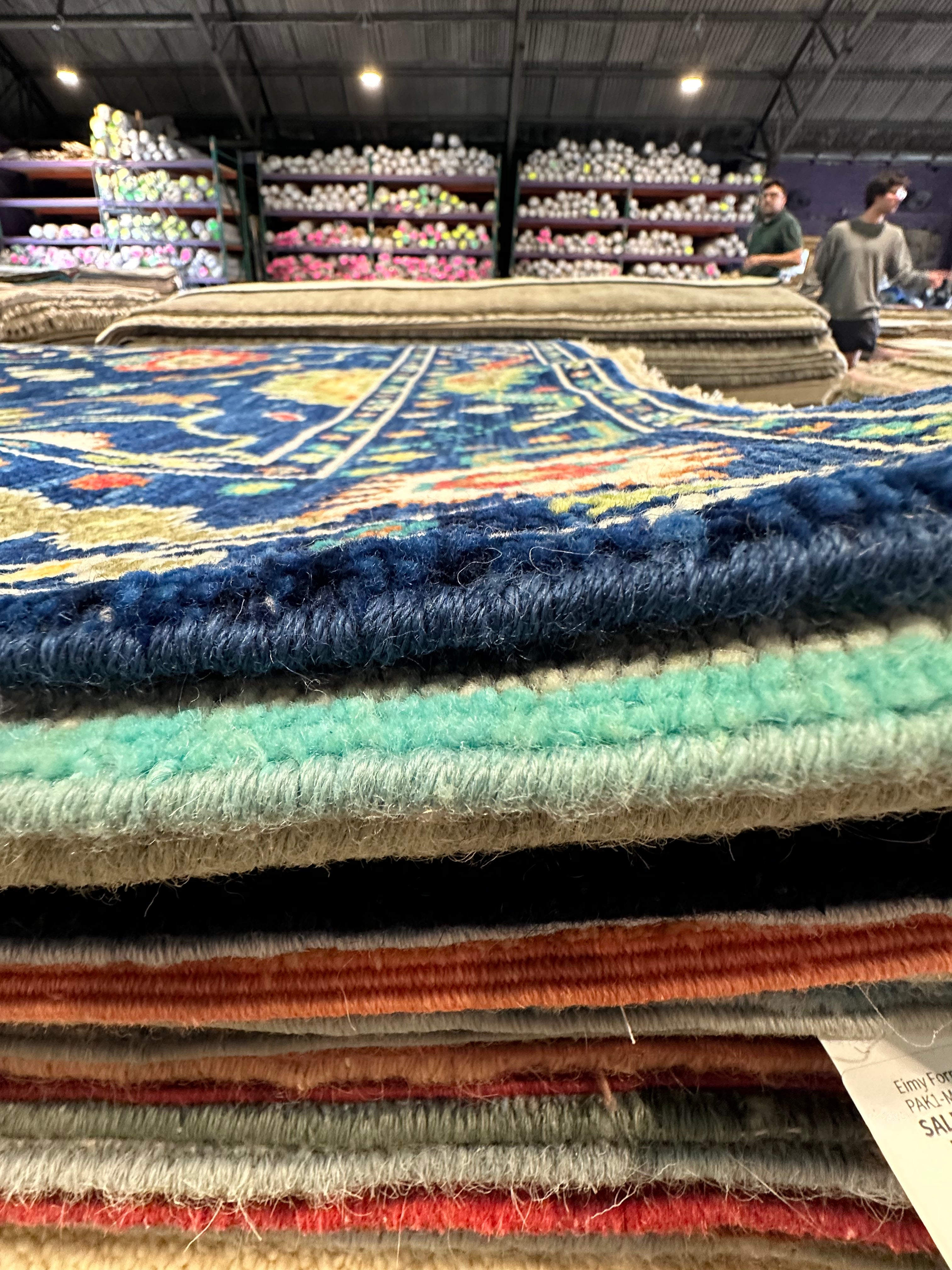 Josephine Breytspraak 4x6 Blue Hand-Knotted Oushak Rug