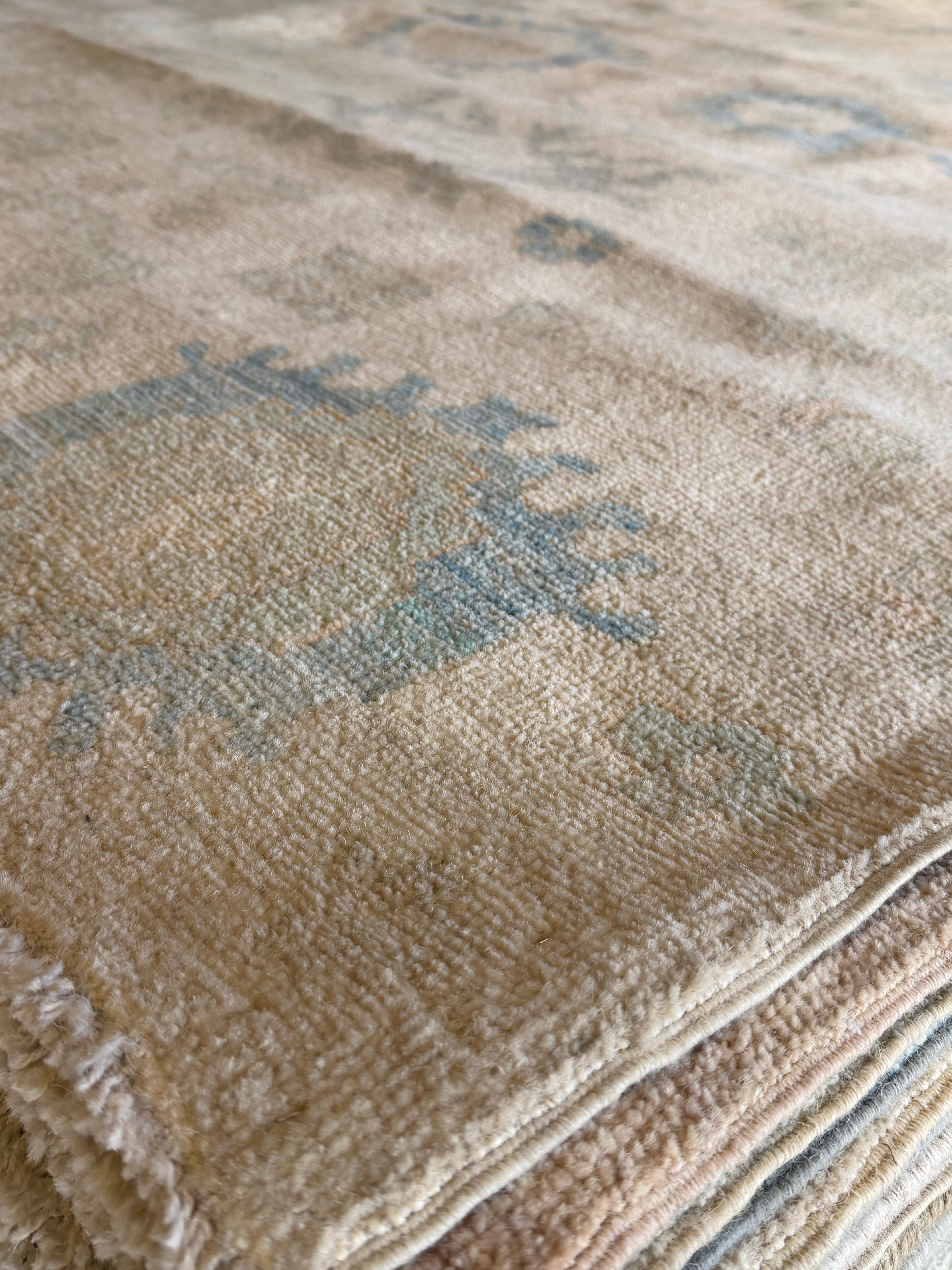 Kaylen Johnson 8.9x12.2 Beige Afghani Whitewashed Oushak