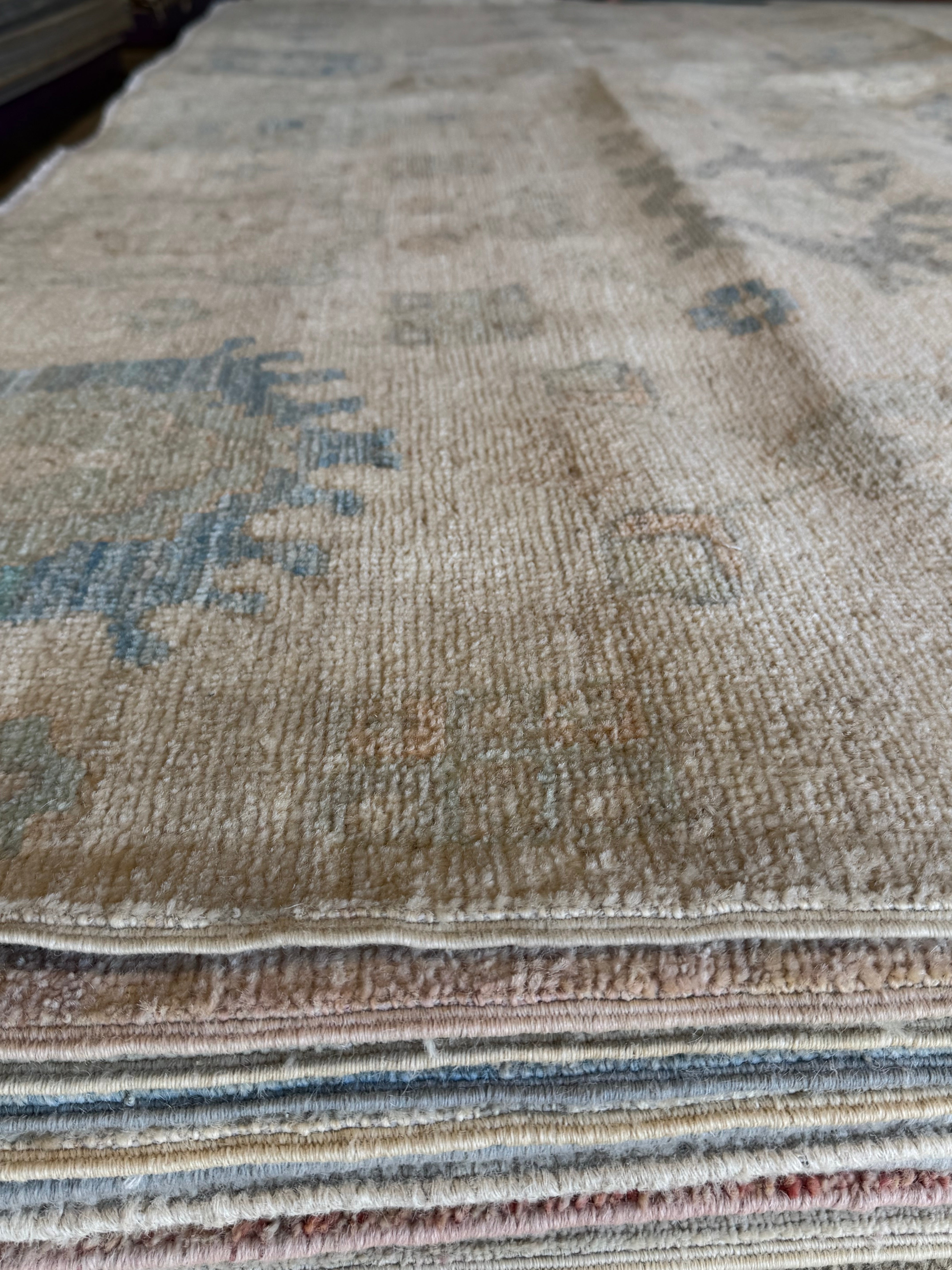 Kaylen Johnson 8.9x12.2 Beige Afghani Whitewashed Oushak