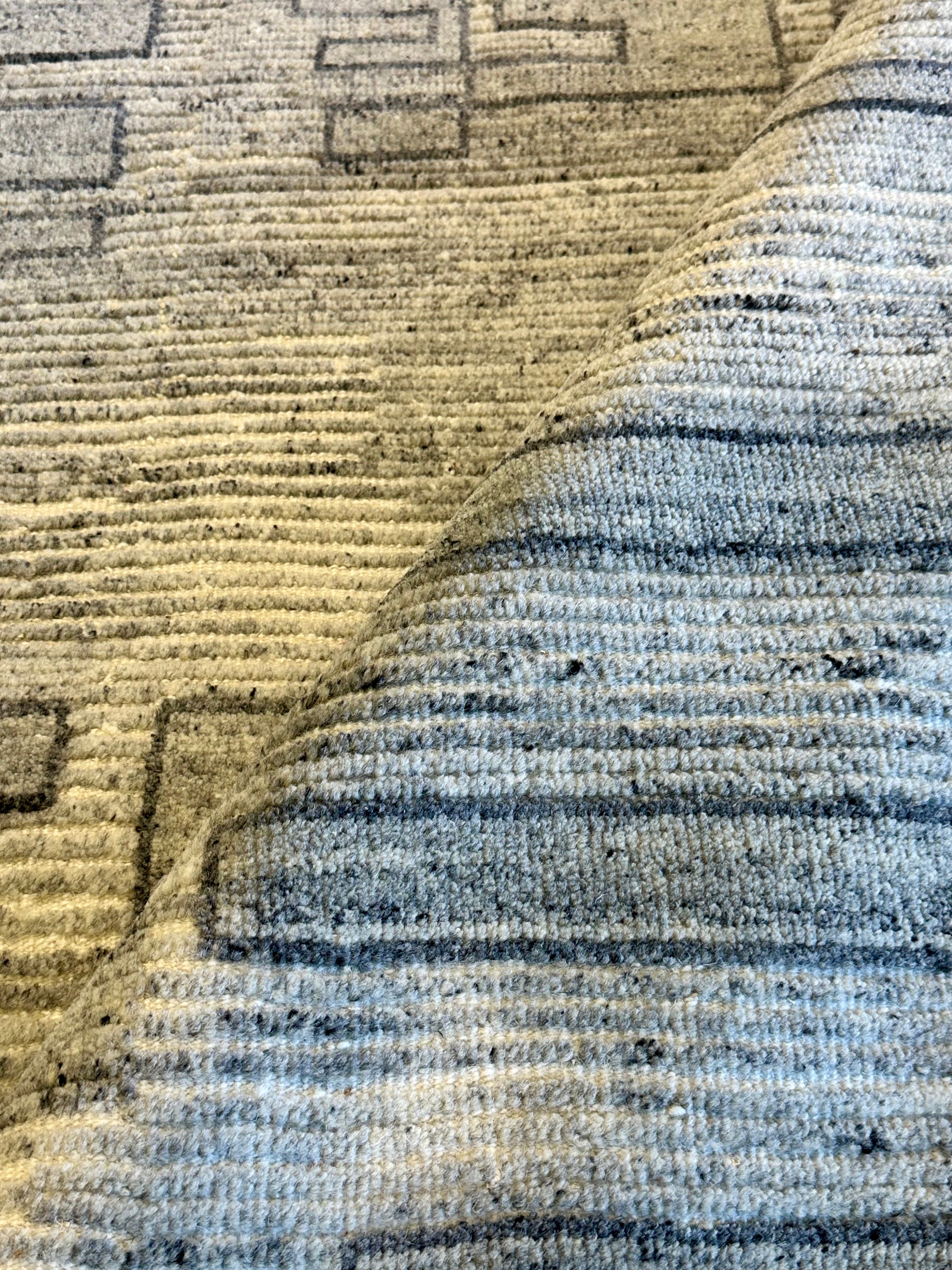 Adriano 10.3x14 Hand-Knotted Silver & Grey Modern