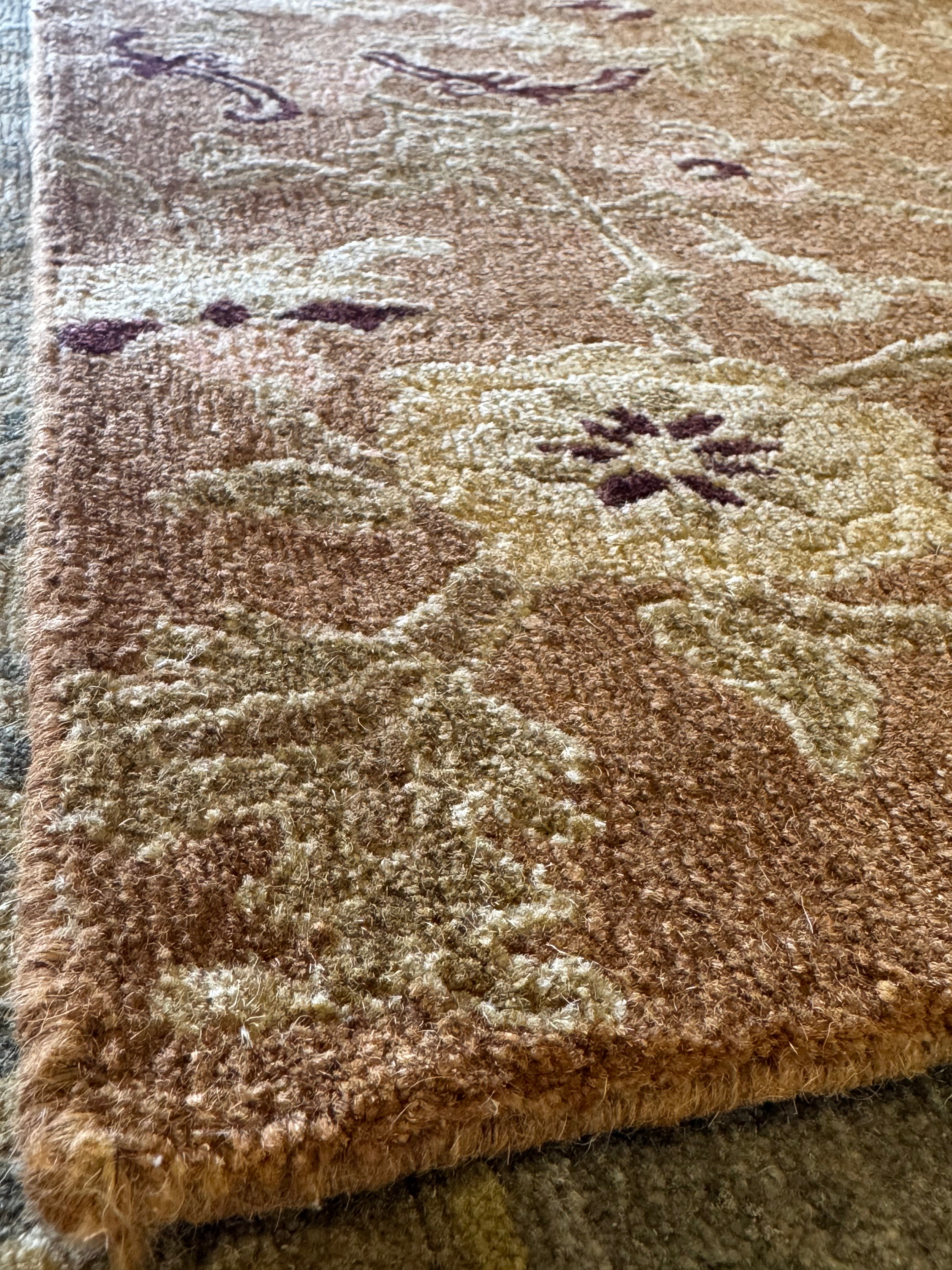 Juan Lafonta 8x10 Brown Hiram Curry Tibetan Rug