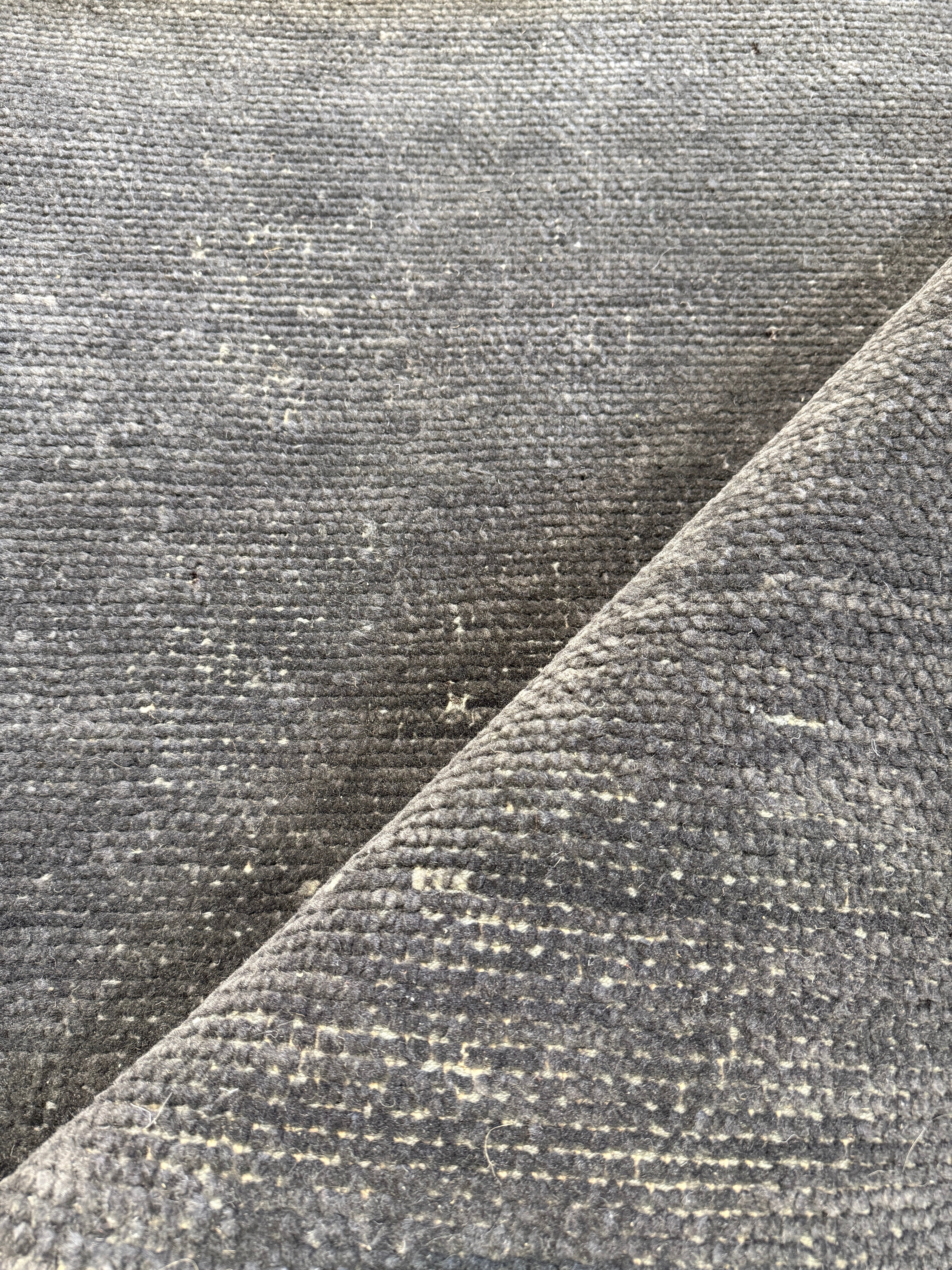 Tina the Misdemeanor 5.6x7.3 Light Grey Handwoven Low Pile Durrie Rug