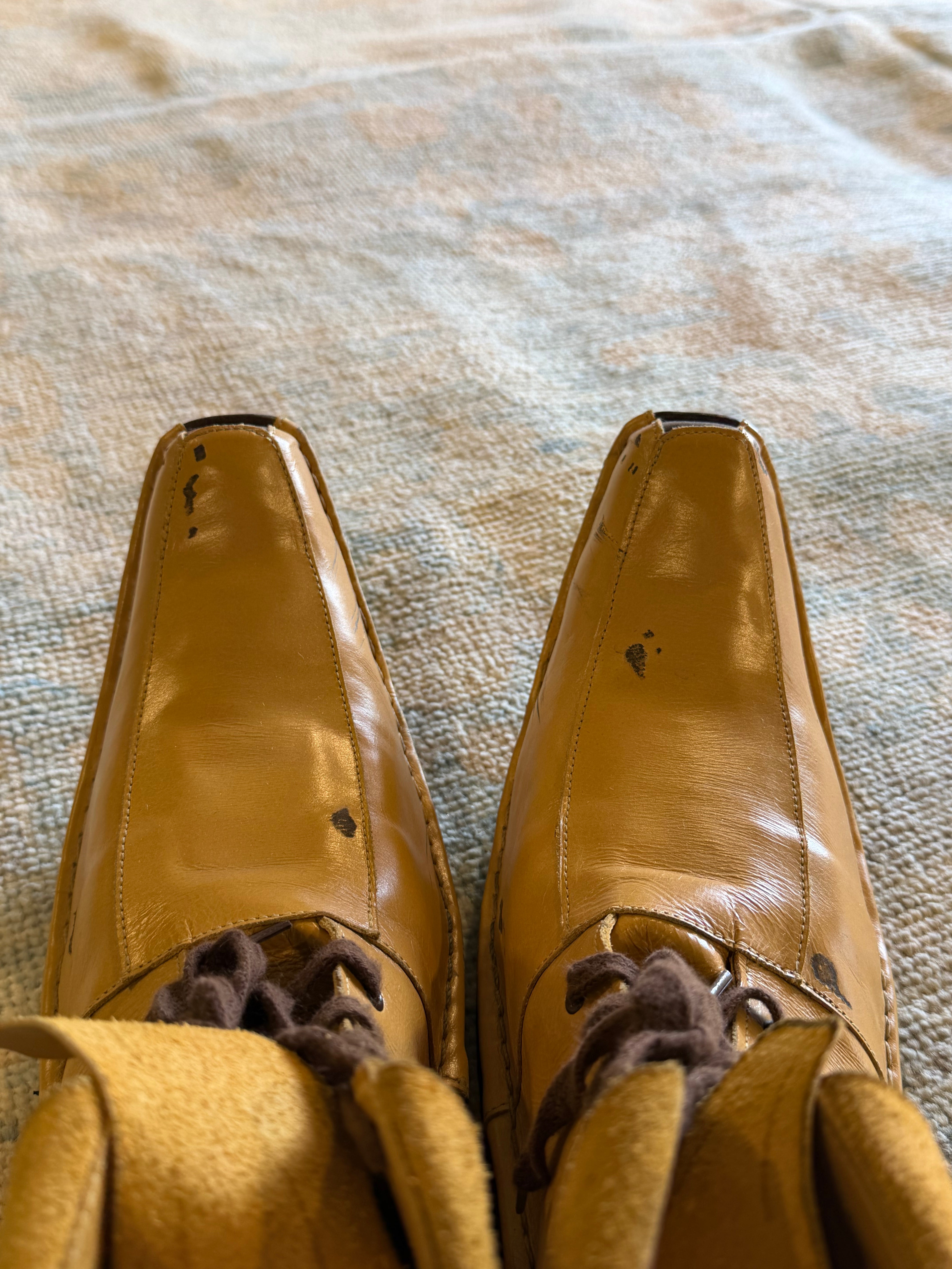 Kait Nemunaitis 9.1x11.11 Blue Afghani Whitewashed Oushak