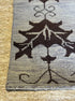 El Chido 4x11.6 Grey Hand-Knotted Modern Runner