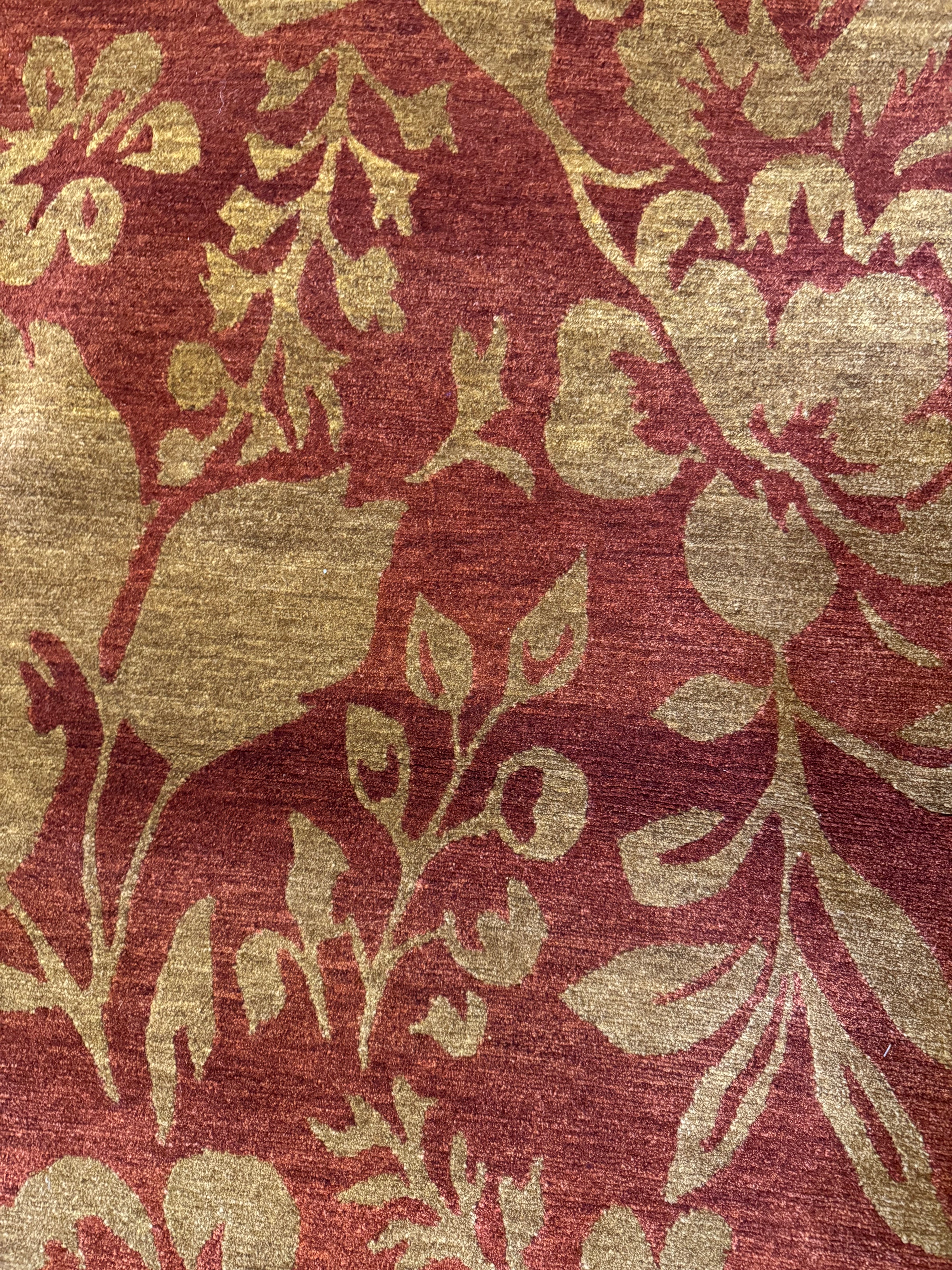 Bruno & Bruno 9x12 Red Luau Red Earth Tibetan Rug