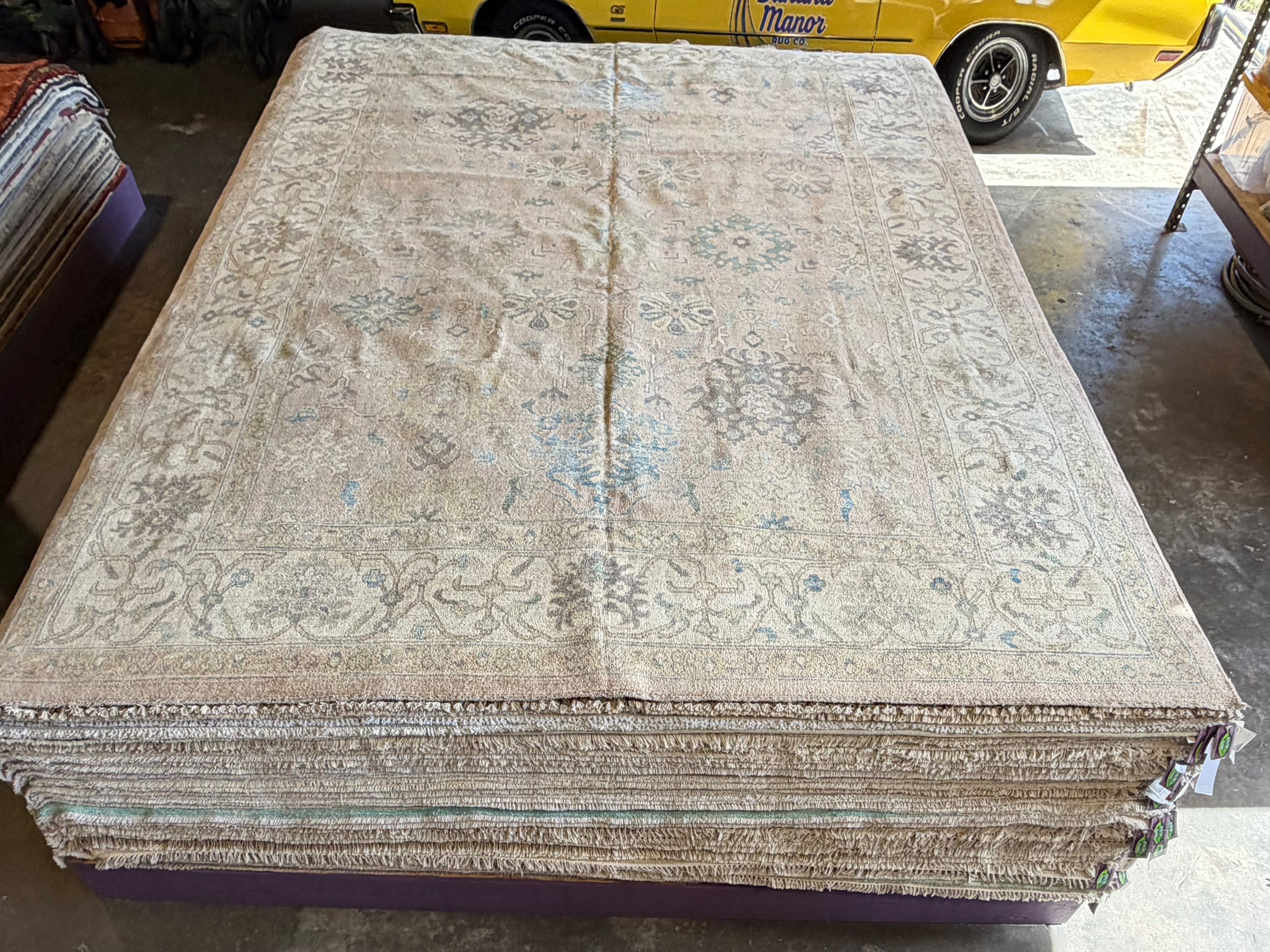 Tiera Shavone 9.10x13.10 Pink Afghani Whitewashed Oushak