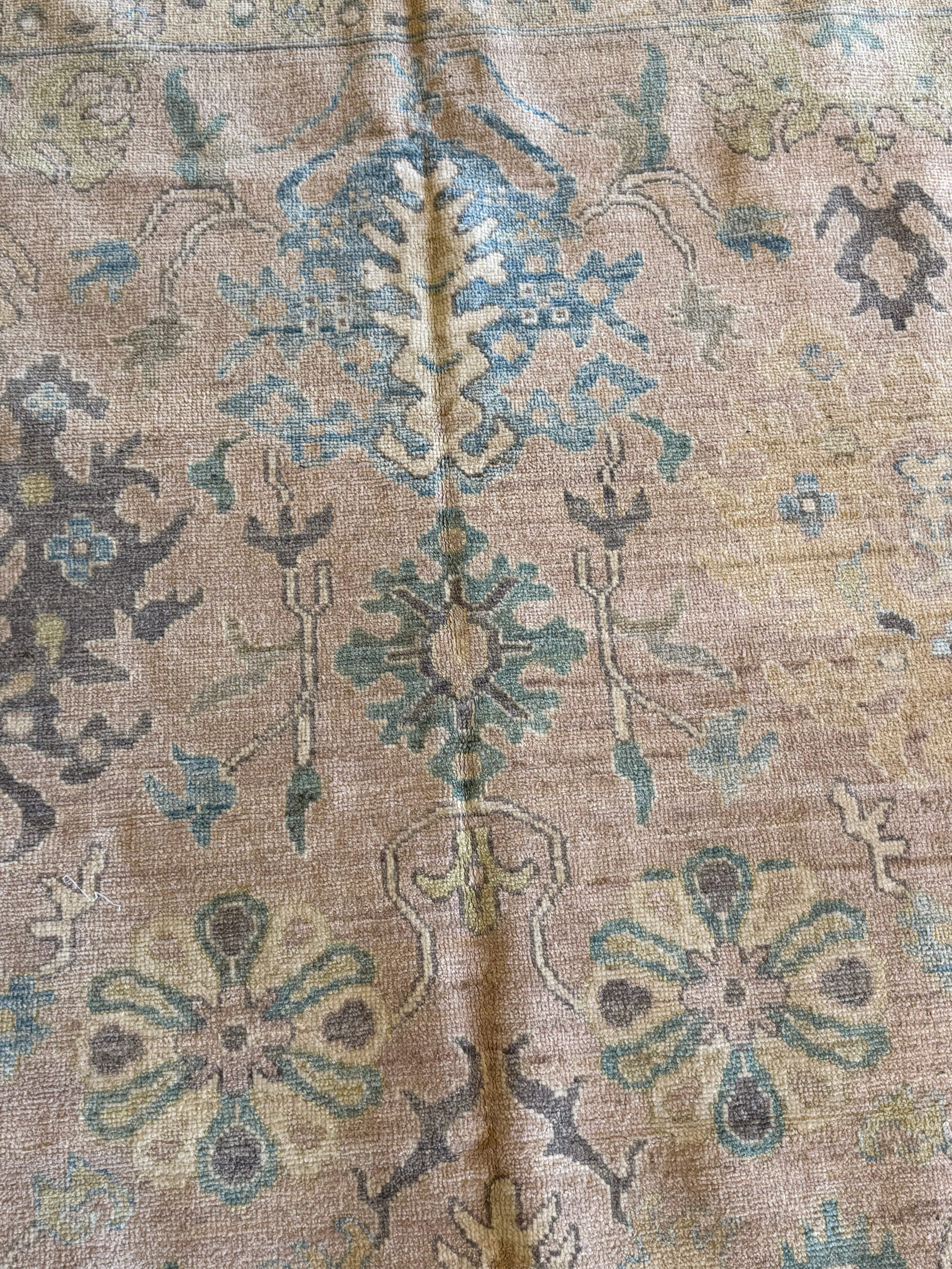 Tiera Shavone 9.10x13.10 Pink Afghani Whitewashed Oushak