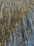 Coriolanus Snow 10x14 Handwoven Durrie Textured Black and Charcoal