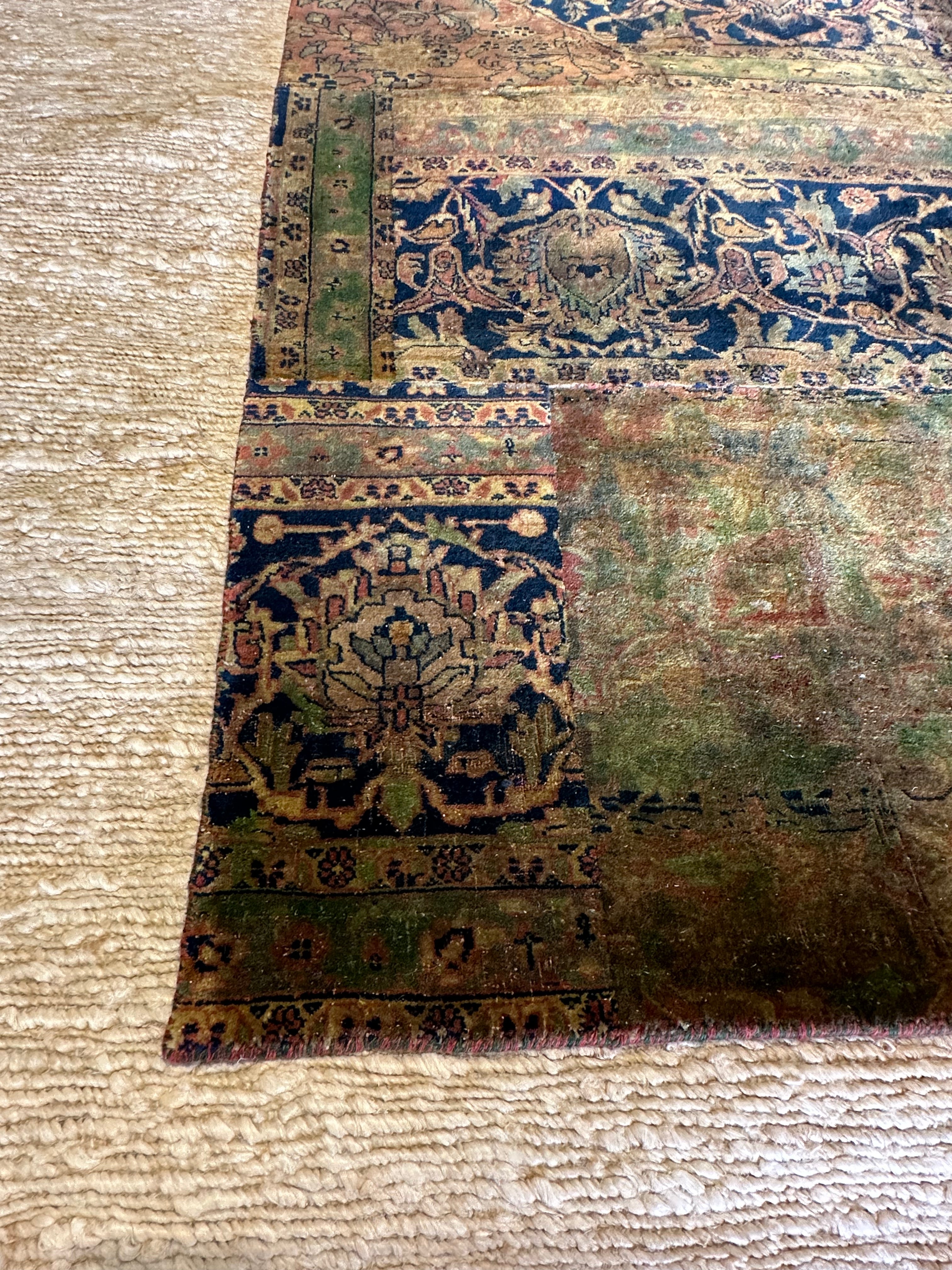 Phoebe Zimmer 4.9x10.6 Rust Hand-Knotted Oushak Runner