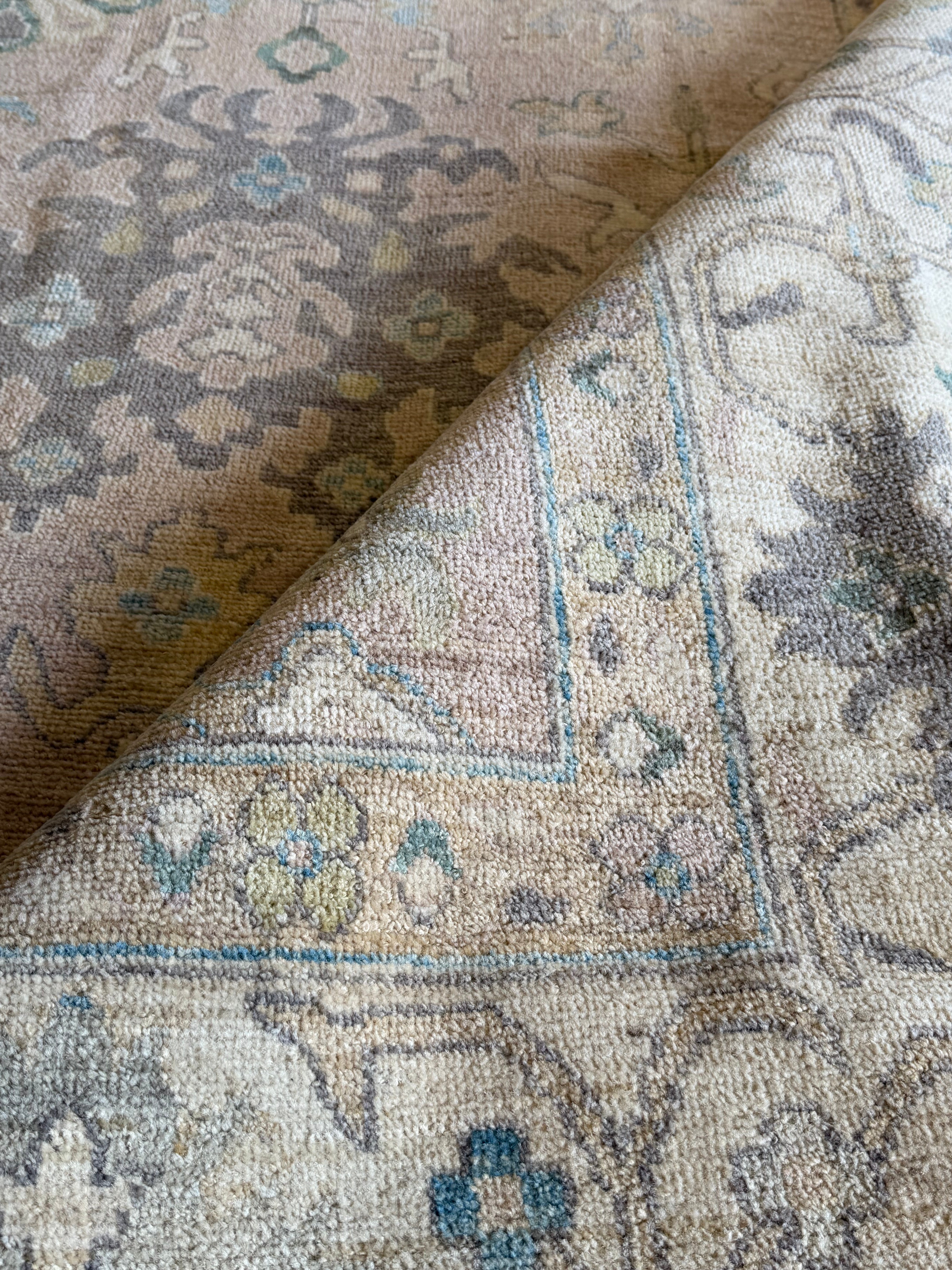 Tiera Shavone 9.10x13.10 Pink Afghani Whitewashed Oushak