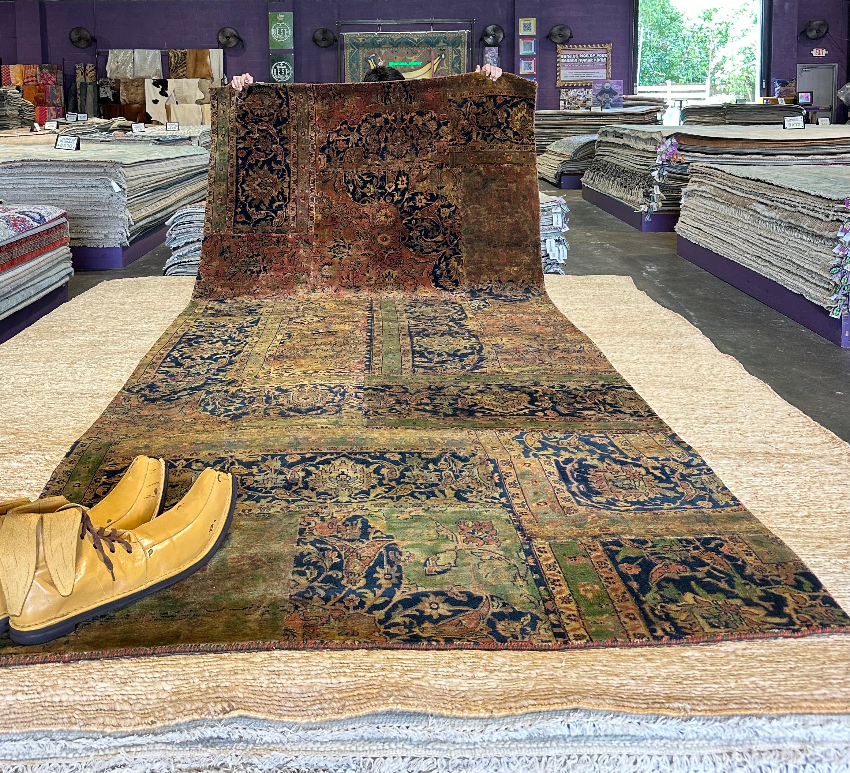 Phoebe Zimmer 4.9x10.6 Rust Hand-Knotted Oushak Runner