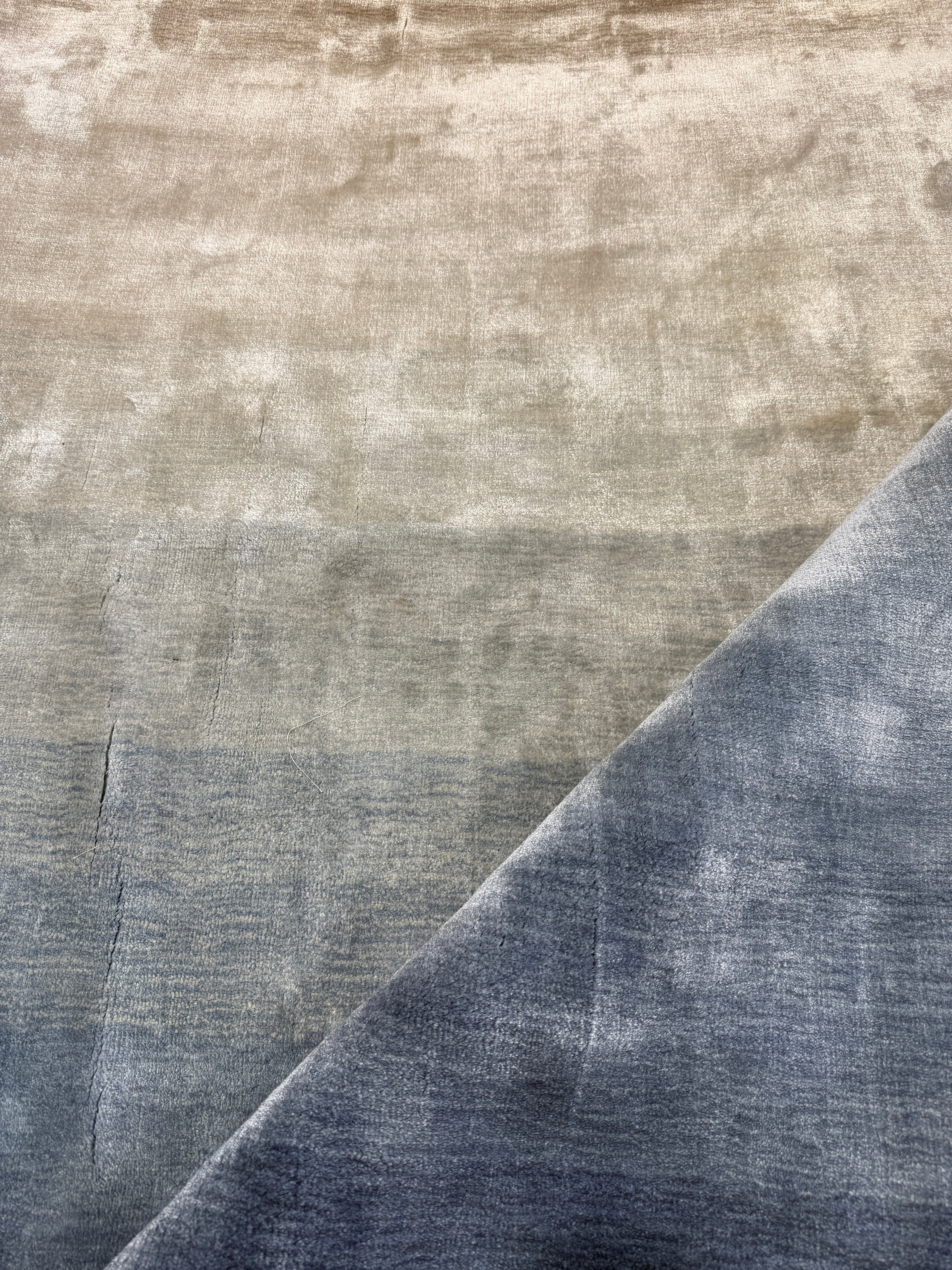 Taylor Light Blue Hand-Woven Modern Viscose (Multiple Sizes)