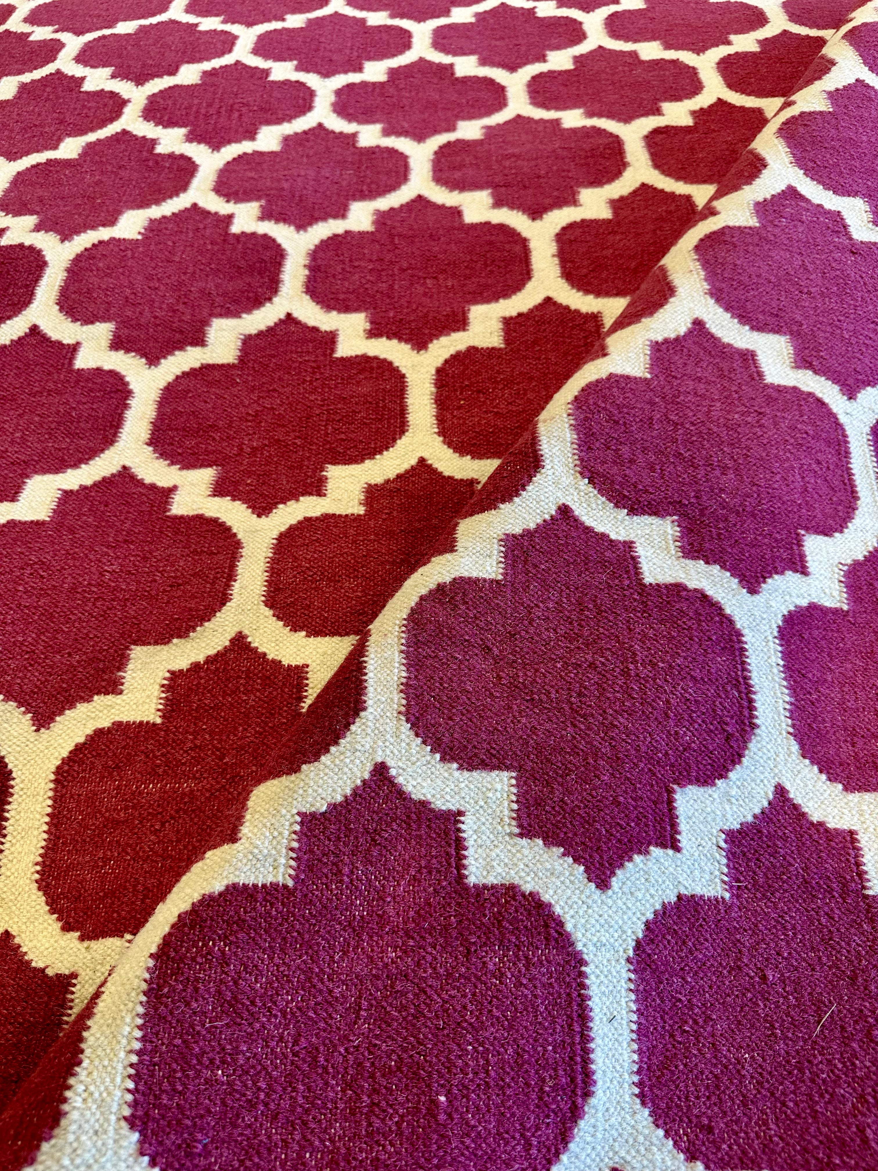 Tilghman 10x12.9 Durrie Rug 80% off CLEARANCE
