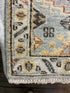 Christina Pickles 2.6x8 Hand-Knotted Blue & Tan Oushak Runner Rug