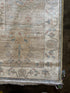 Shabana Azeez 9.2x11.11 Grey Whitewashed Afghani Oushak
