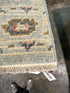 Martha Boyht 2.6x5 Light Blue Hand-Knotted Oushak Rug