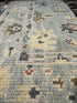 Martha Boyht 2.6x5 Light Blue Hand-Knotted Oushak Rug