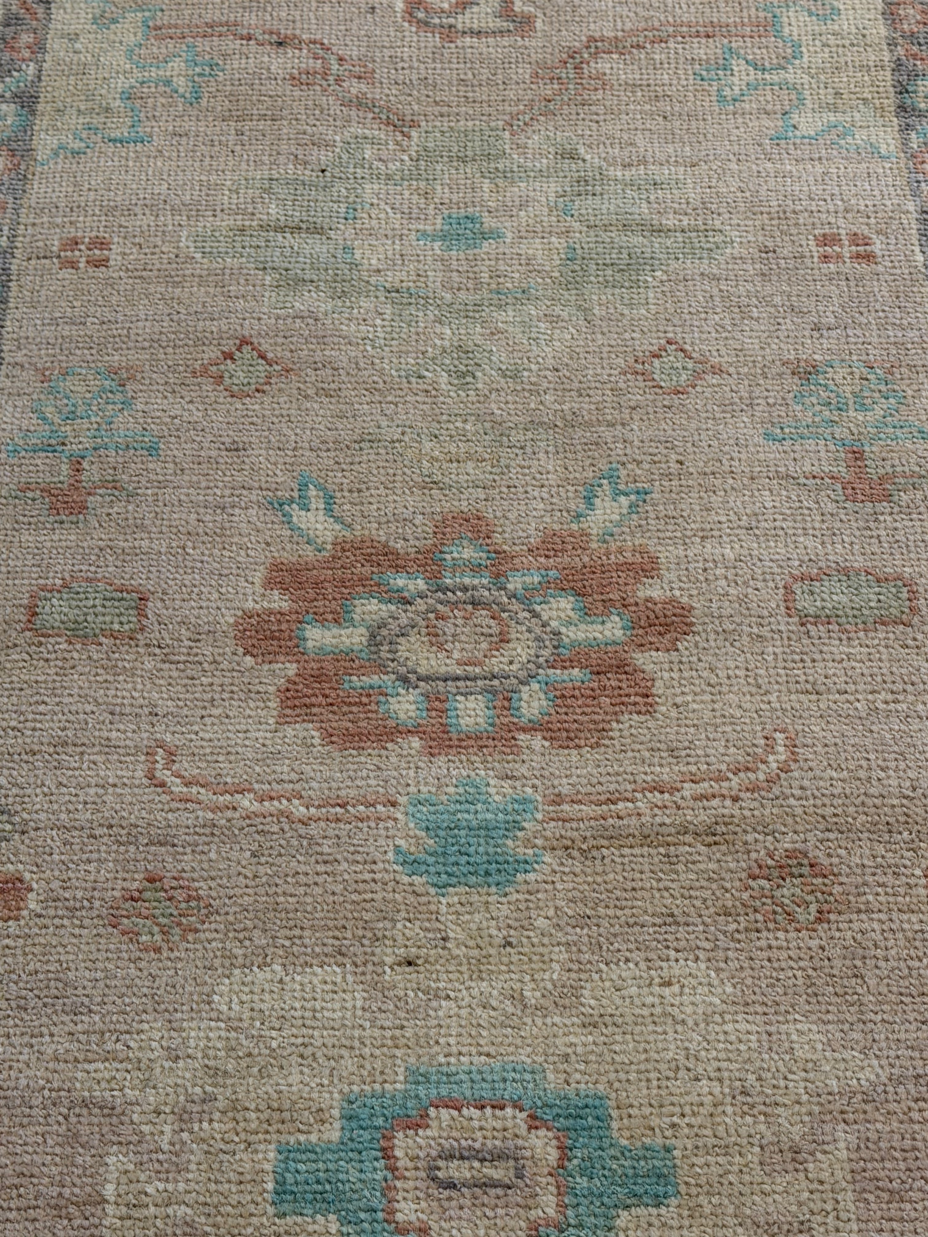 Kacie McIntosh 2.11x11.10 Pink Afghani Whitewashed Oushak Runner