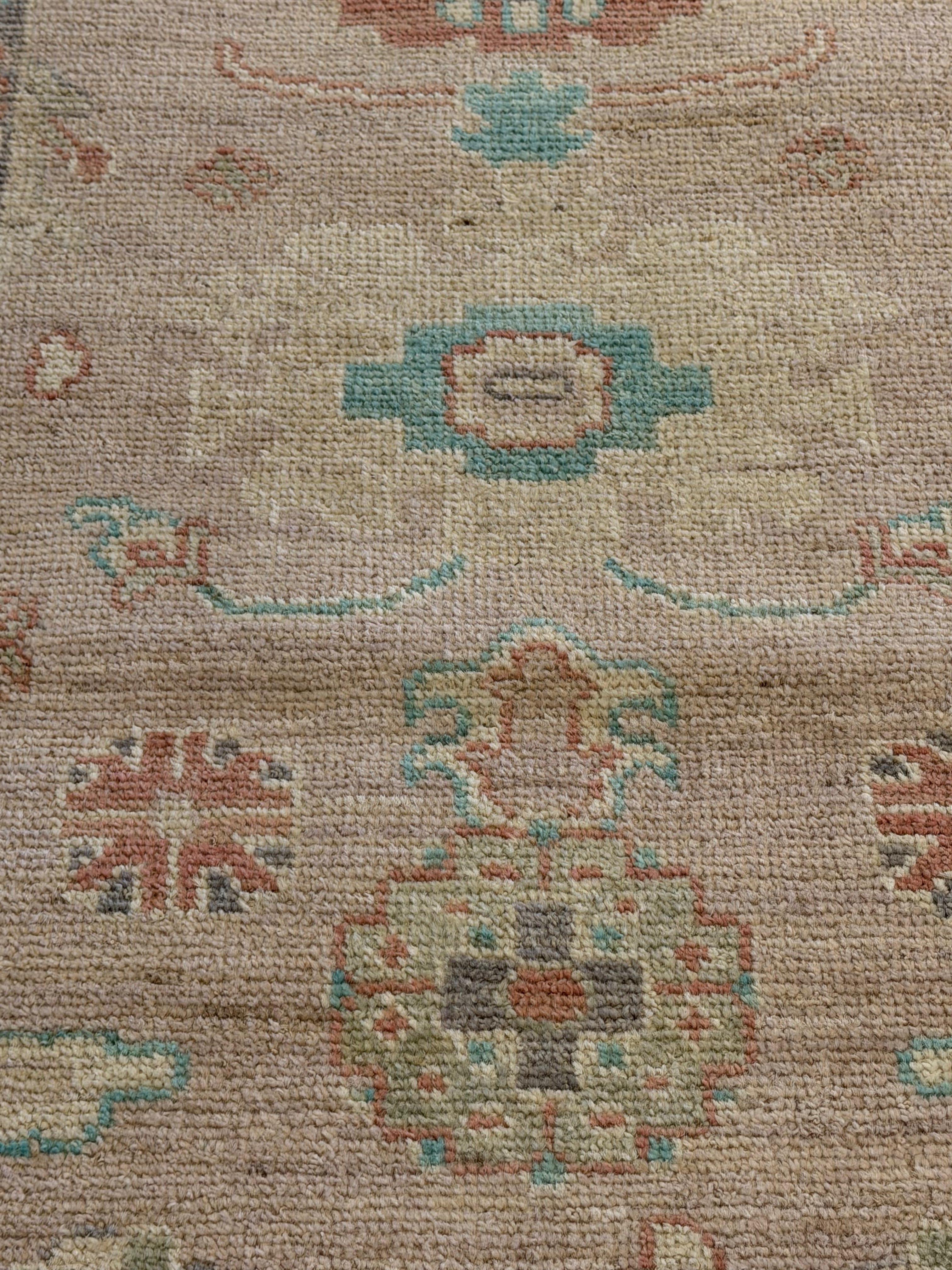 Kacie McIntosh 2.11x11.10 Pink Afghani Whitewashed Oushak Runner